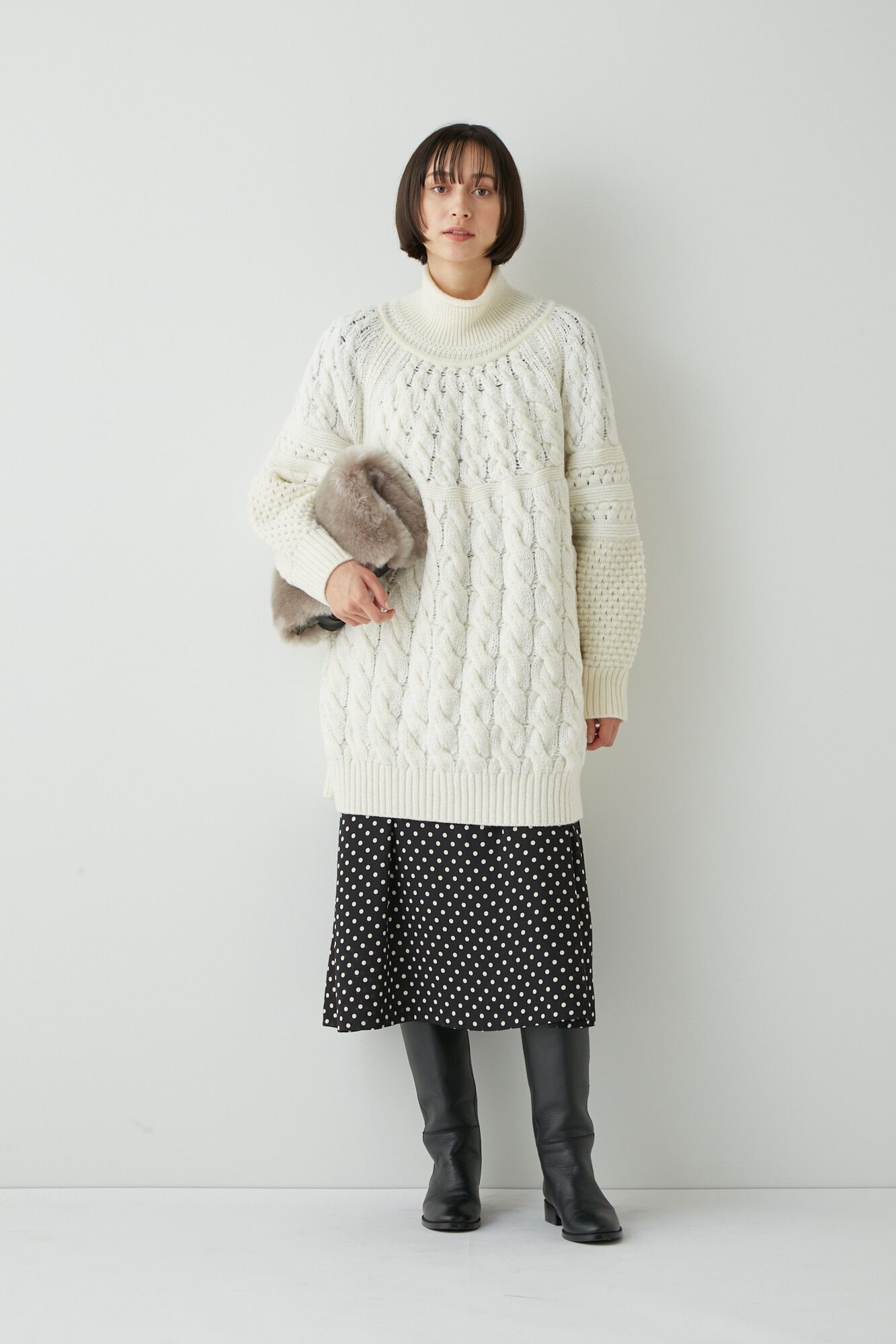  「◆ブソルコラボ　ケーブルニット」|ニット・セーター|