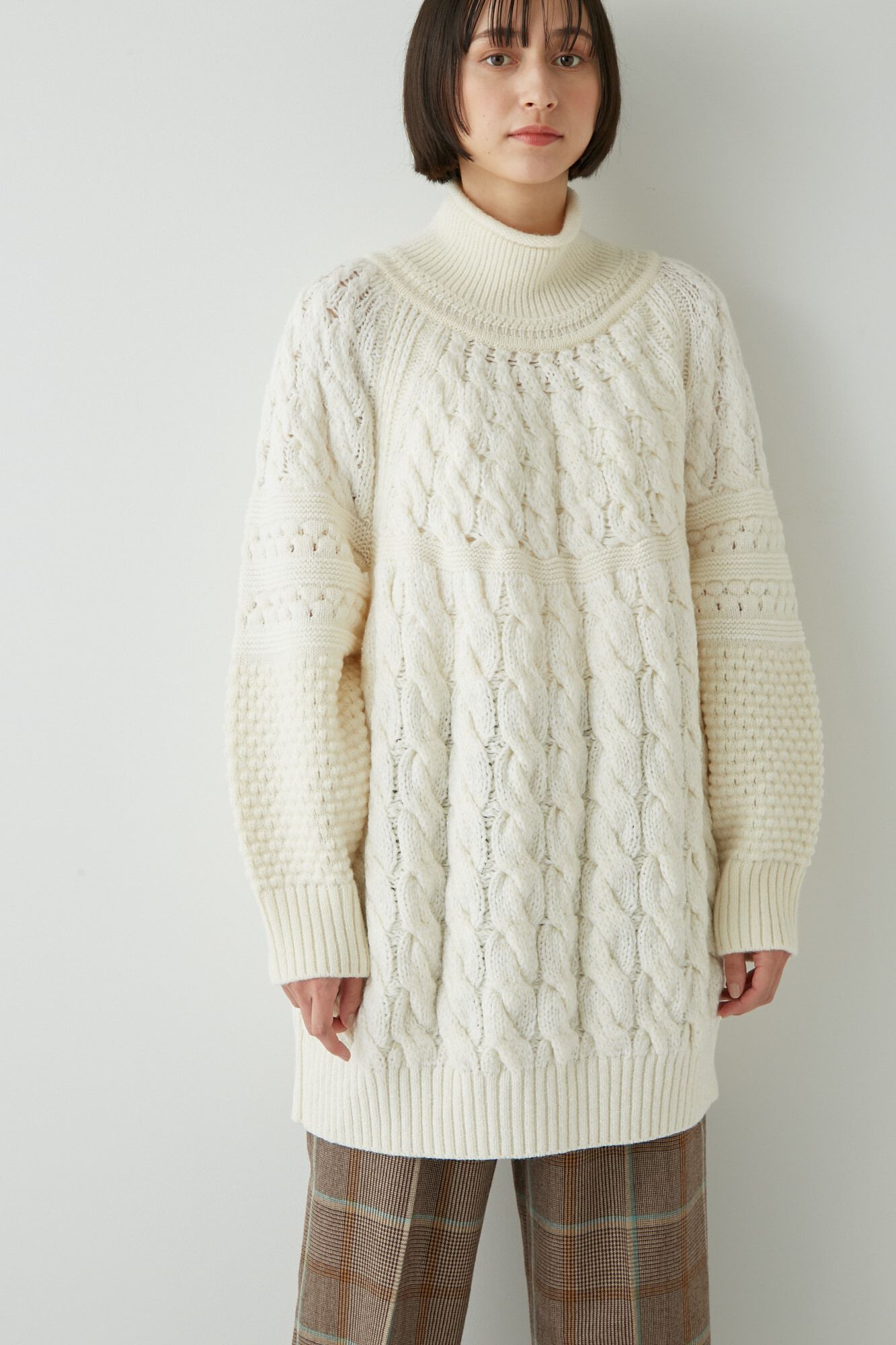  「◆ブソルコラボ　ケーブルニット」|ニット・セーター|