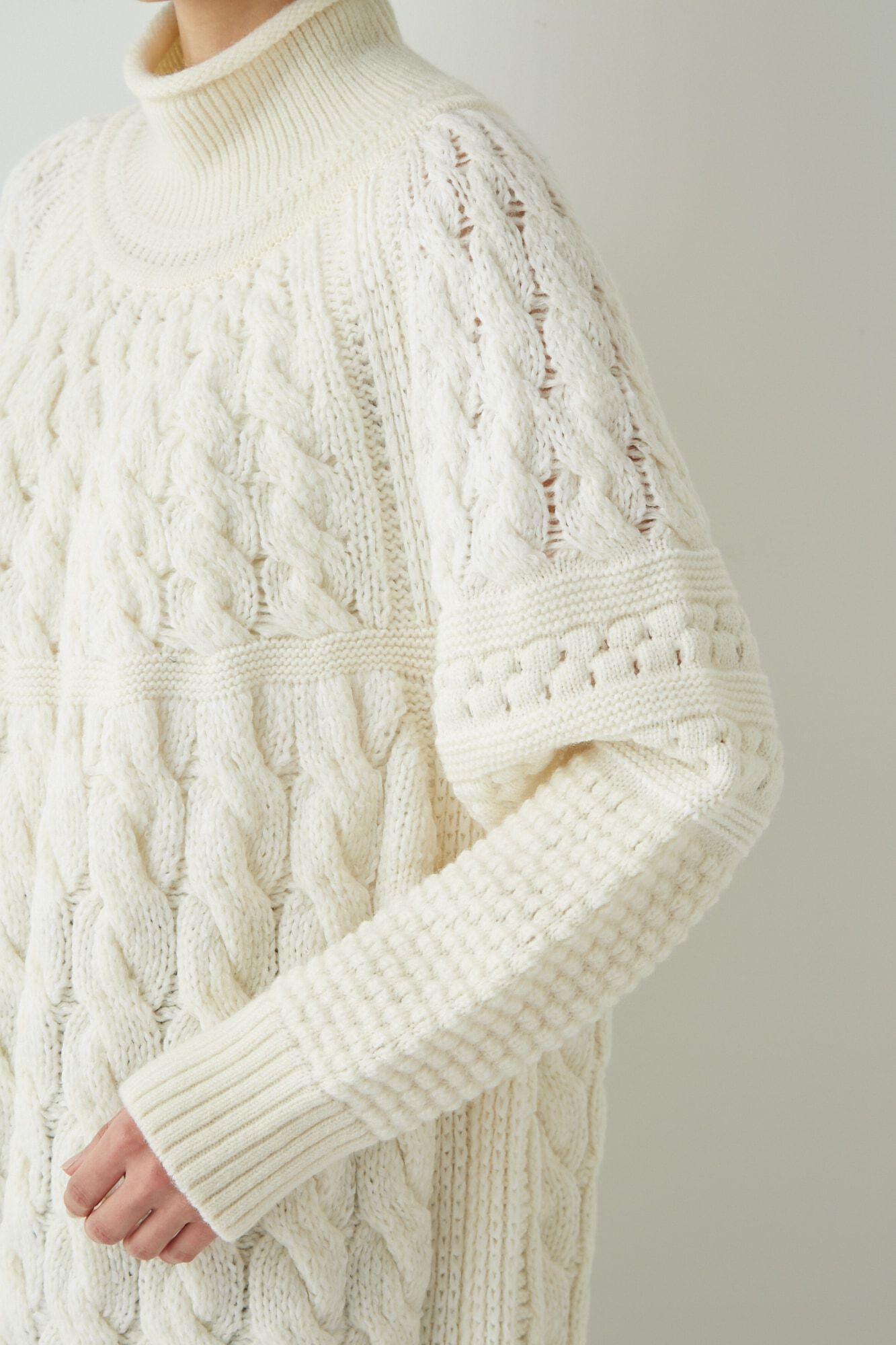  「◆ブソルコラボ　ケーブルニット」|ニット・セーター|