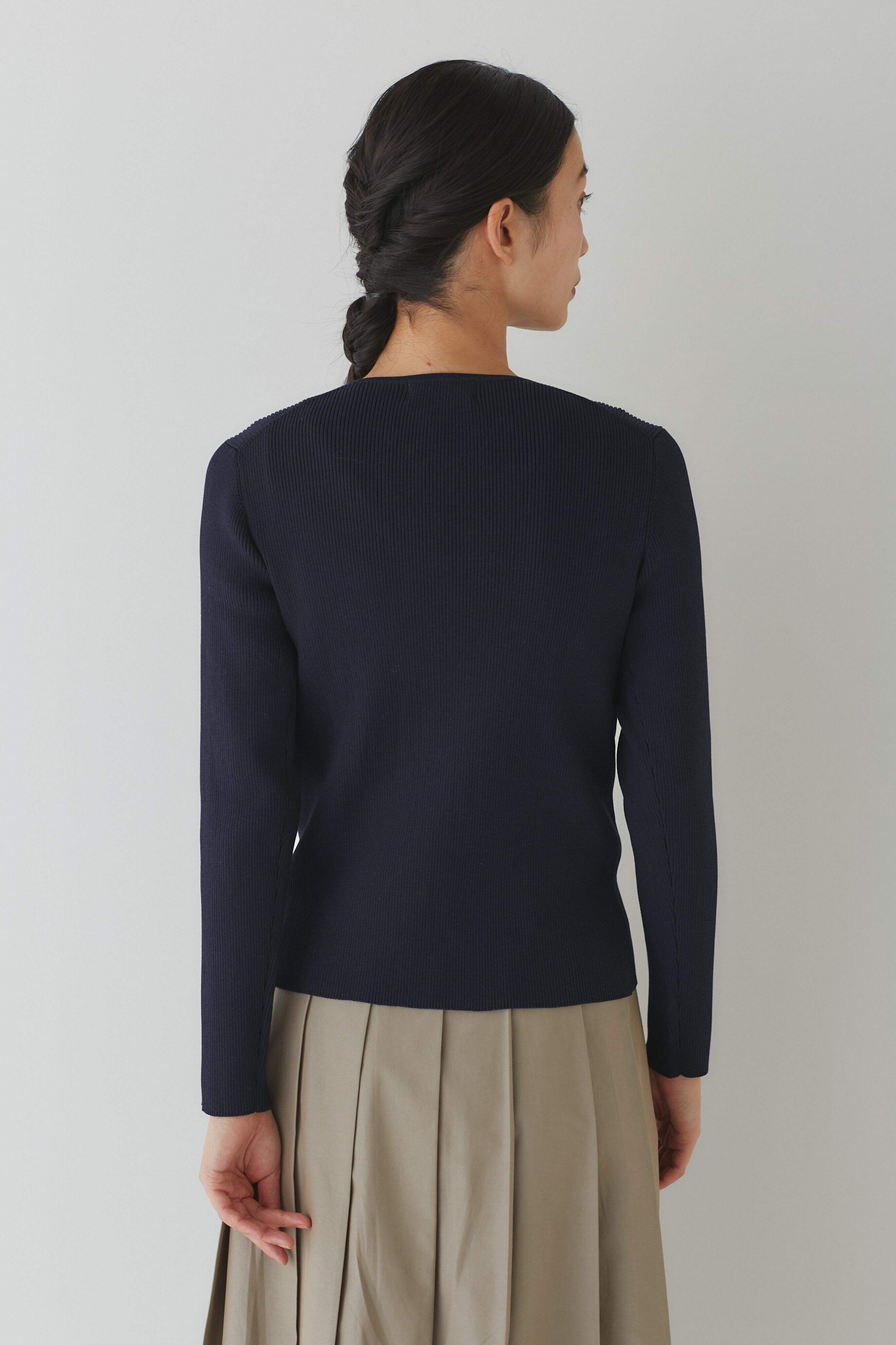  「◆コンパクトリブニットトップス」|ニット・セーター|