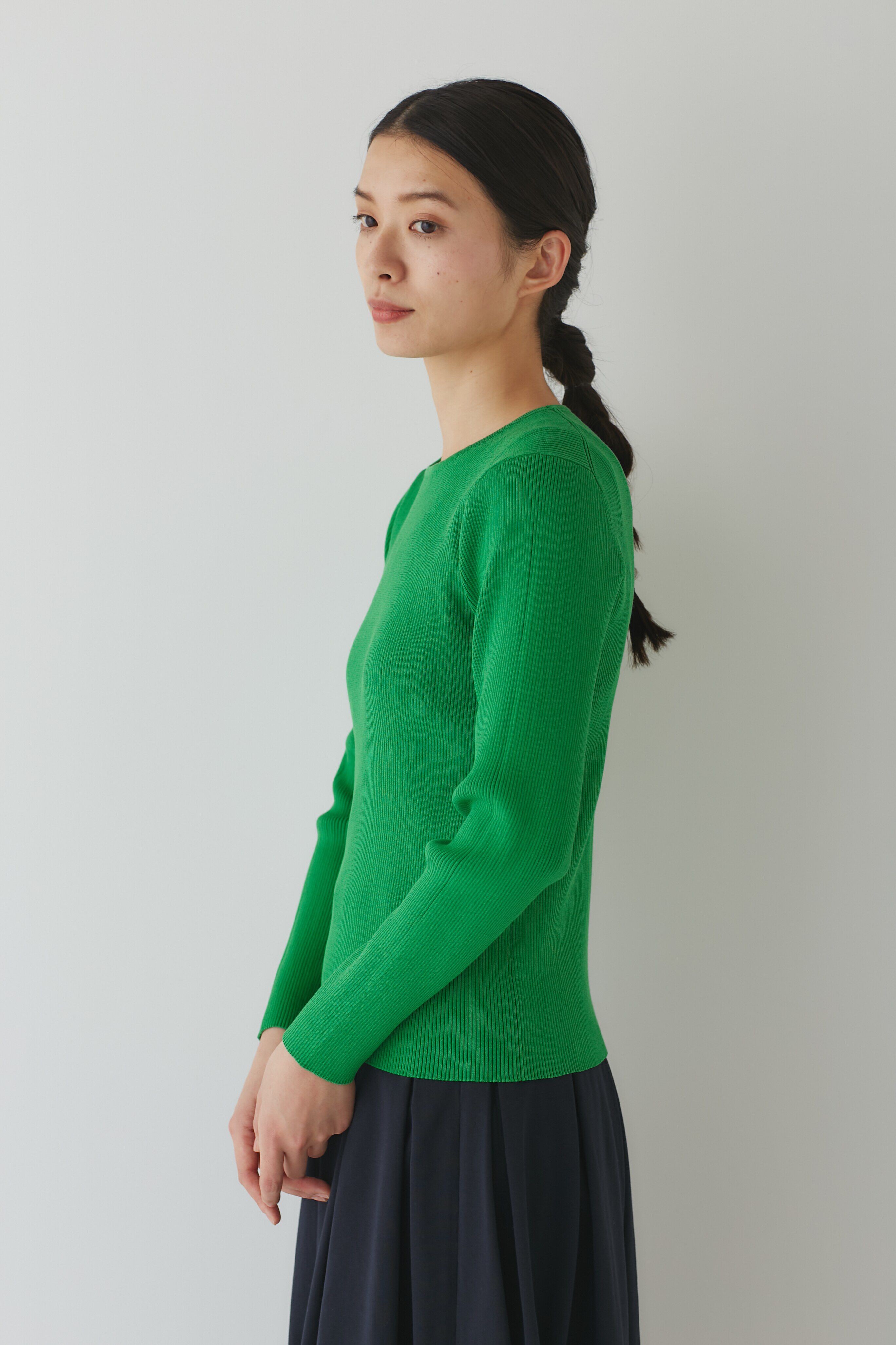  「◆コンパクトリブニットトップス」|ニット・セーター|