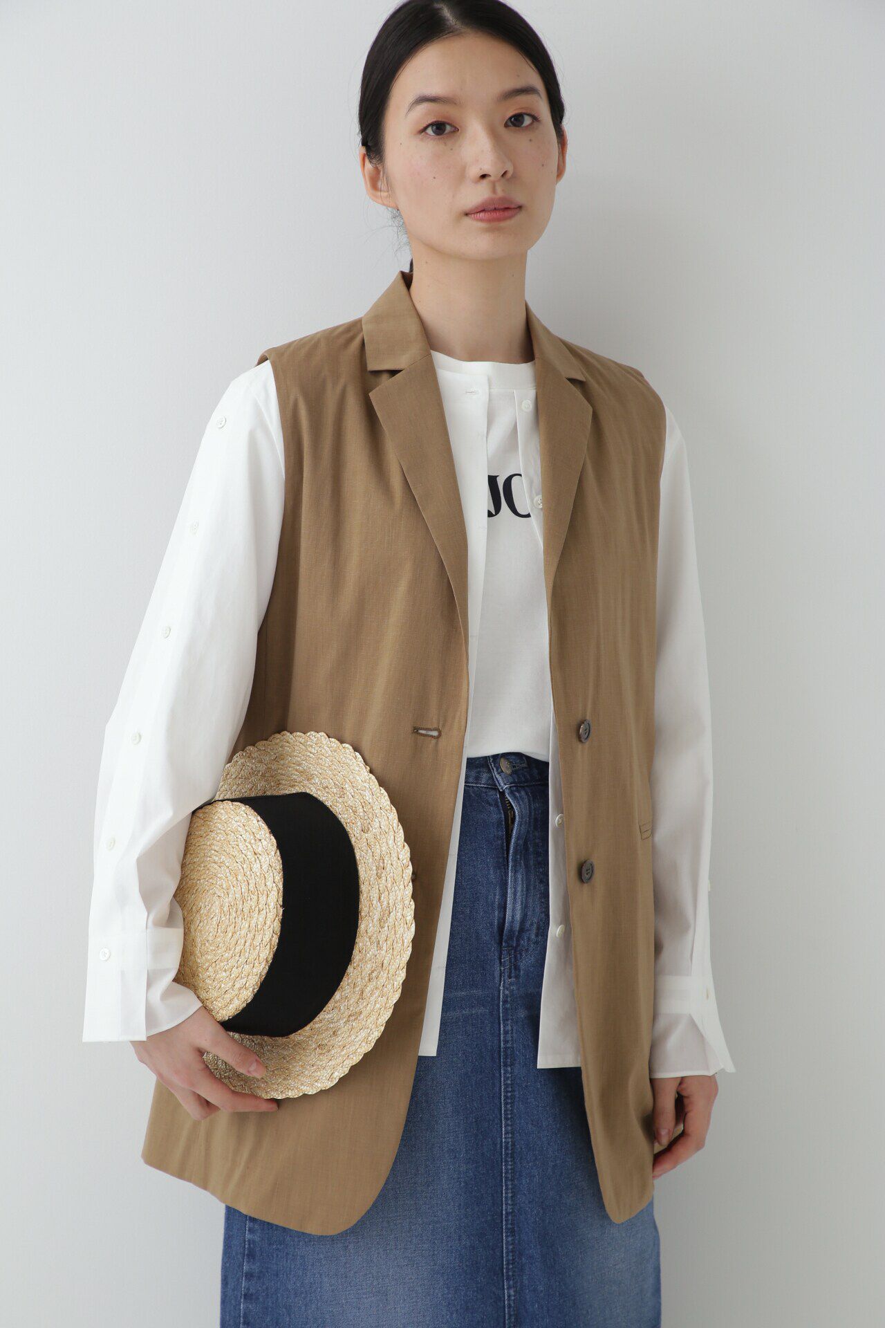  「◆テーラードジレ」|その他|キャメル1