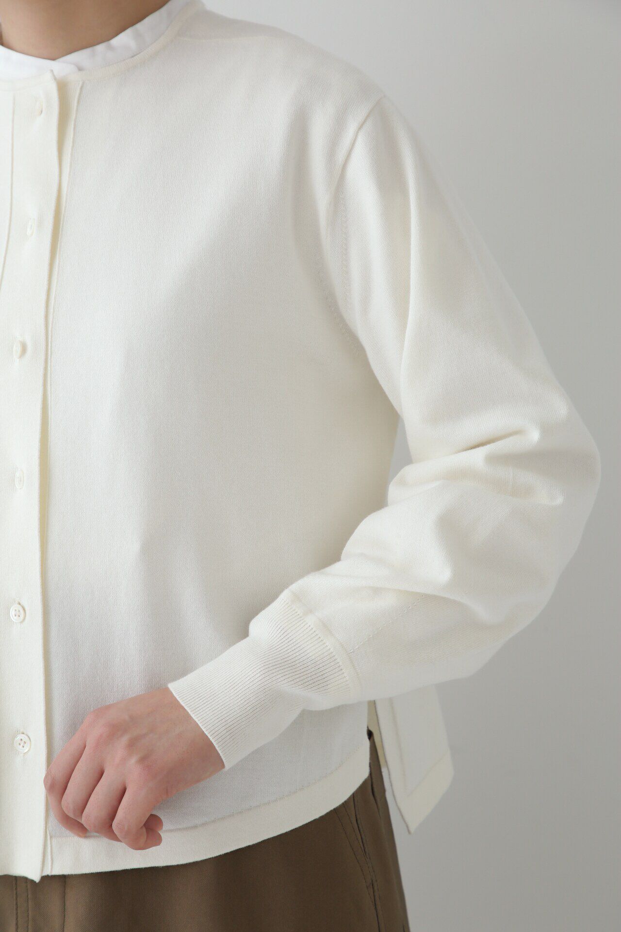  「◆コットンプレーティングカーディガン」|ニット・セーター|