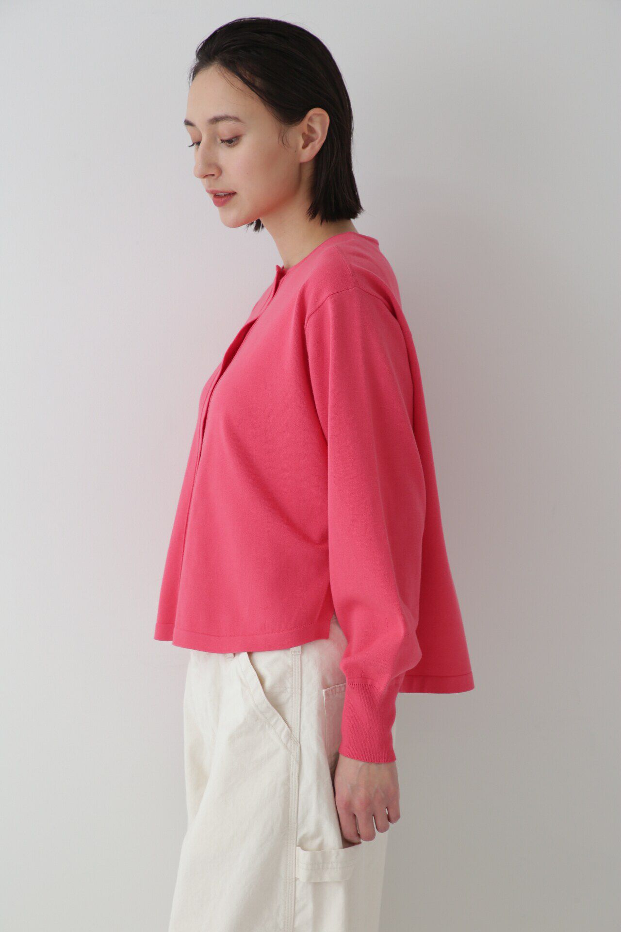  「◆コットンプレーティングカーディガン」|ニット・セーター|