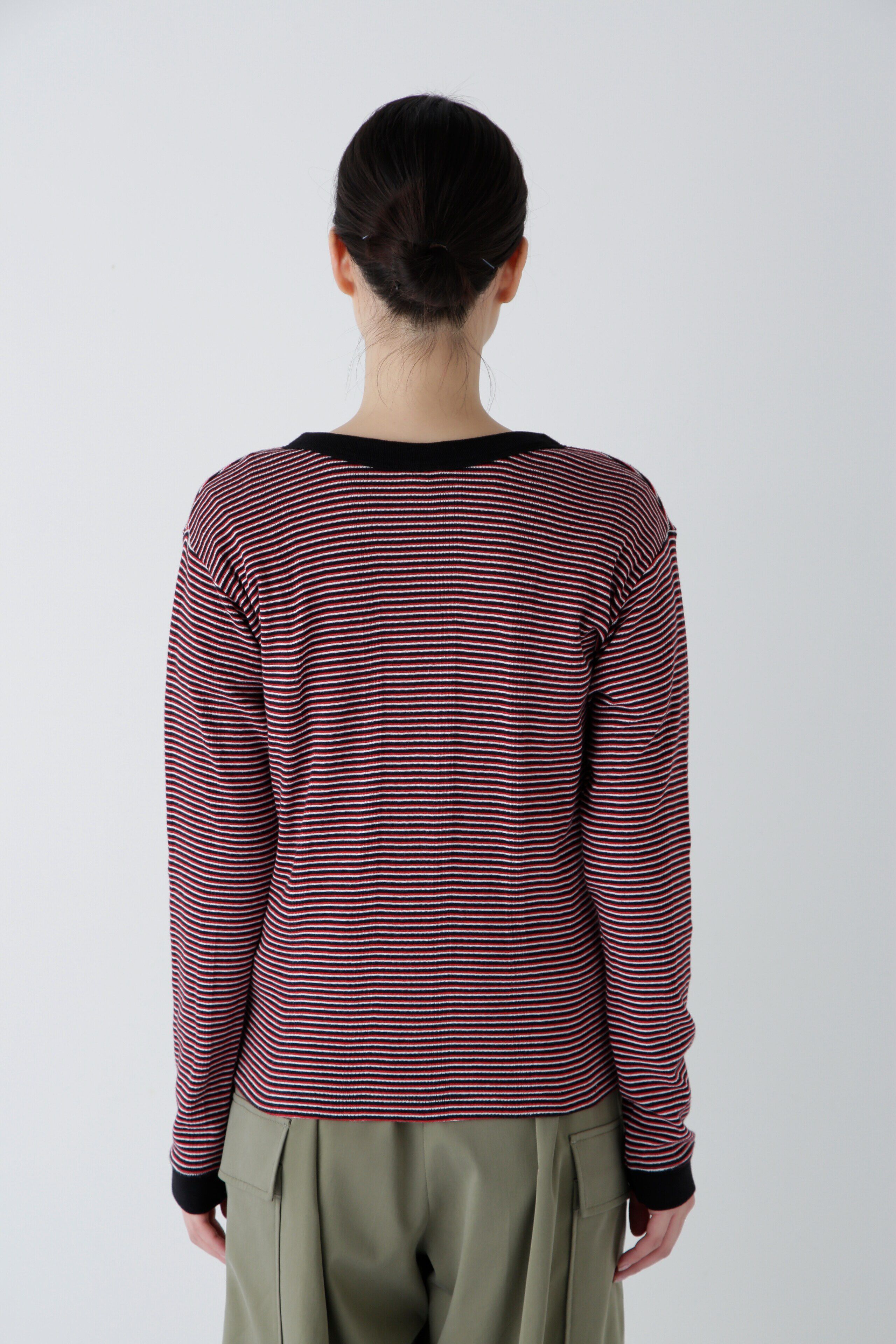  「◆パネルリブＶネックカーディガン」|Tシャツ・カットソー|