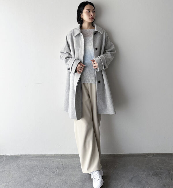 Doux archives「ステンカラーミドルコート」|ダッフルコート|