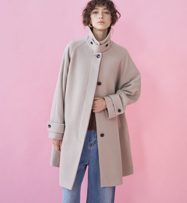 Doux archives「ステンカラーミドルコート」|ダッフルコート|