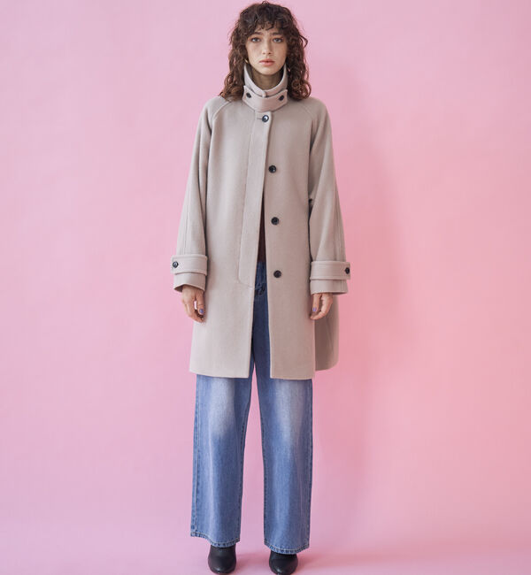 Doux archives「ステンカラーミドルコート」|ダッフルコート|