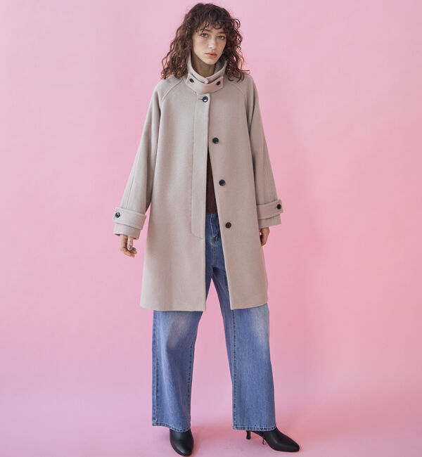 Doux archives「ステンカラーミドルコート」|ダッフルコート|