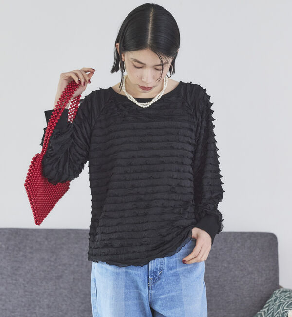 Doux archives「カットフリルプルオーバー」|Tシャツ・カットソー|