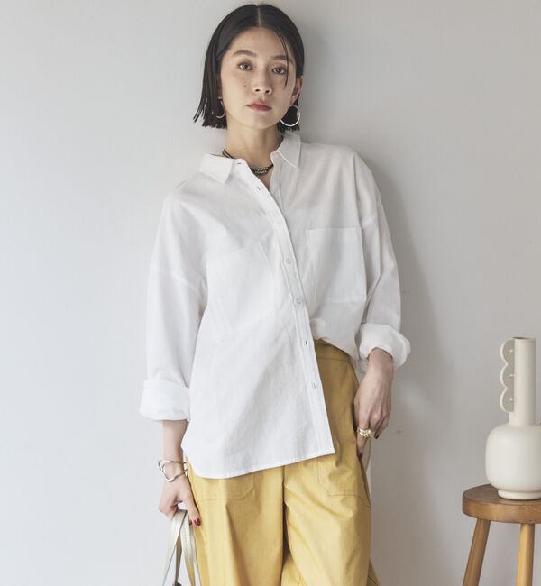 Doux archives「コットンリネンシャツ」|シャツ・ブラウス|