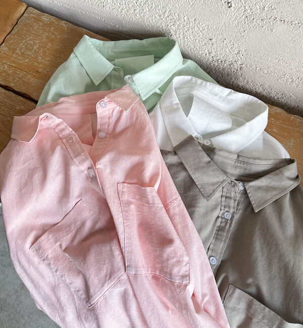 Doux archives「コットンリネンシャツ」|シャツ・ブラウス|