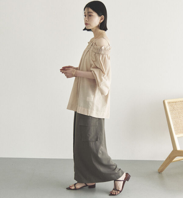Doux archives「サテンカーゴタイトスカート」|スカート|