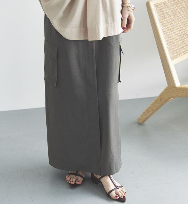 Doux archives「サテンカーゴタイトスカート」|スカート|