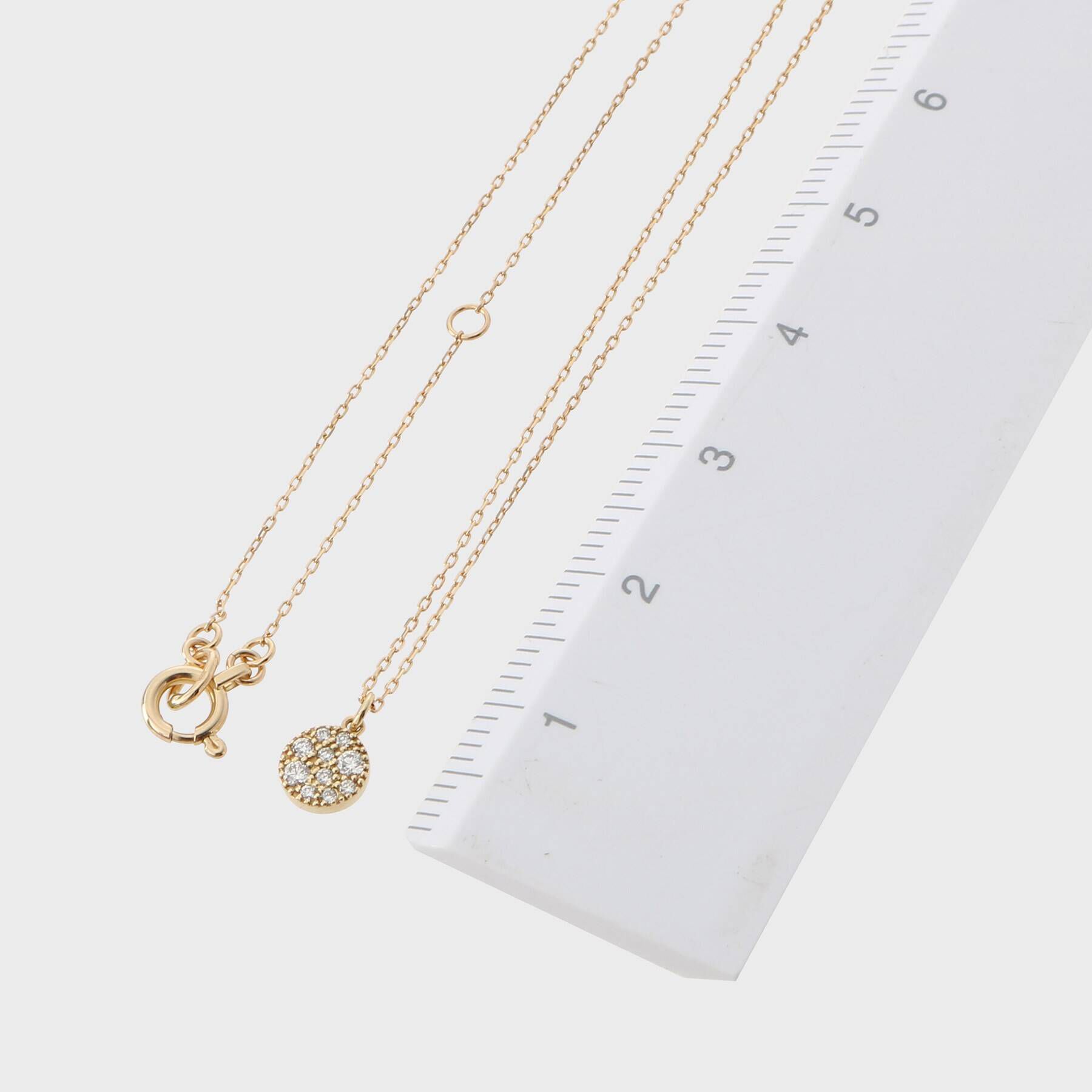 COCOSHNIK「K18ダイヤモンド ランダムパヴェ ラウンドネックレス」|ネックレス|