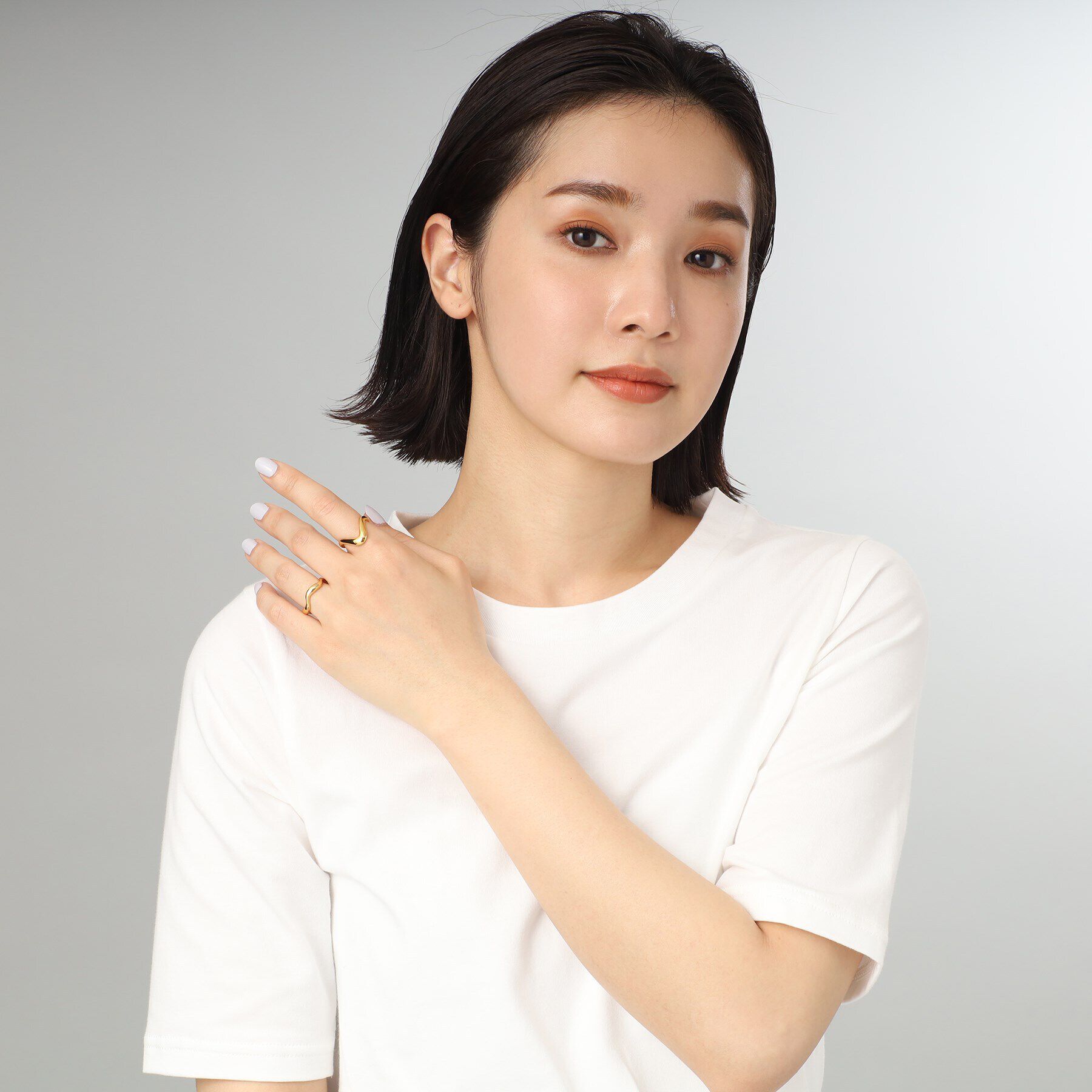 COCOSHNIK ONKITSCH「シルバー ニュアンスリング ウェーブ GP」|リング|