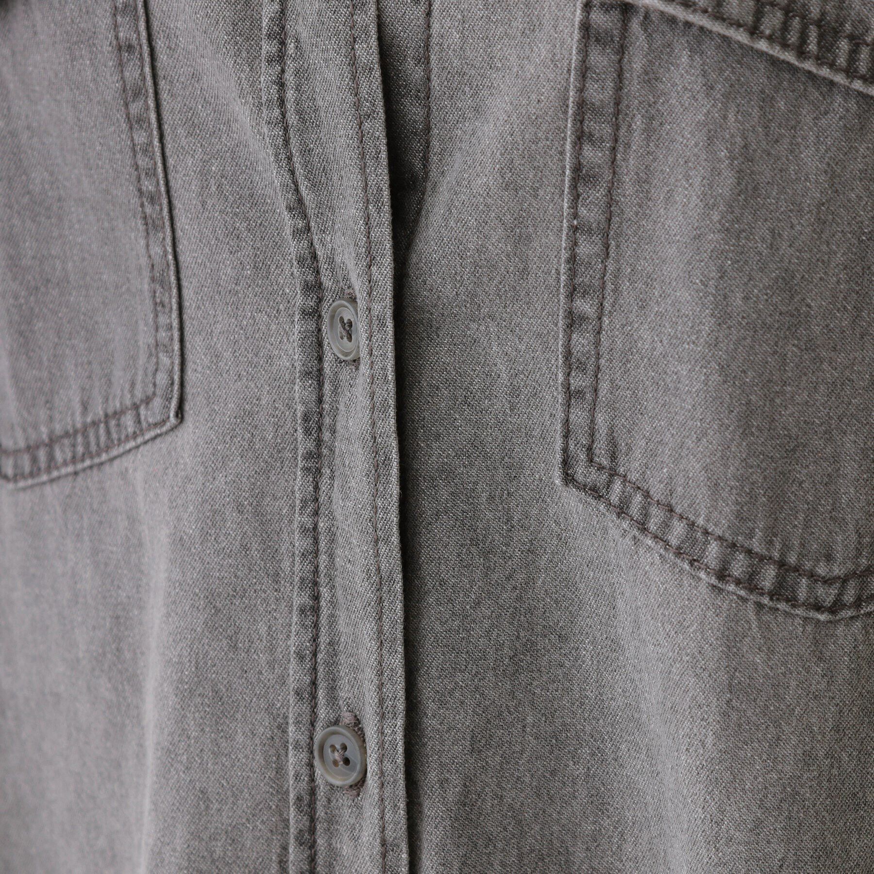 SHOO･LA･RUE「【洗える/S-LL】大人のこなれコーデに やわらかデニムシャツ」|シャツ・ブラウス|