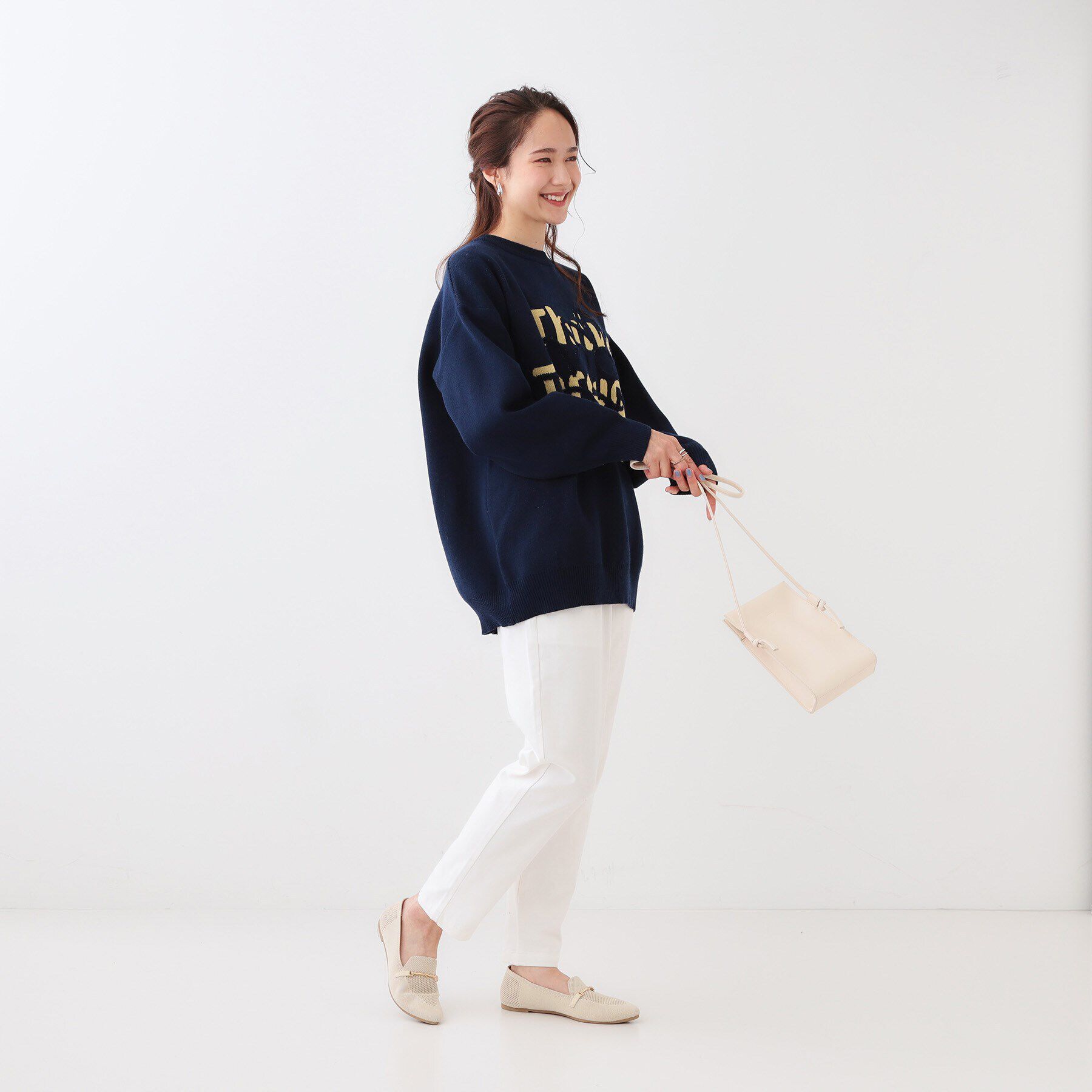 SHOO･LA･RUE「【洗える】ニットポインテッドローファー」|その他|