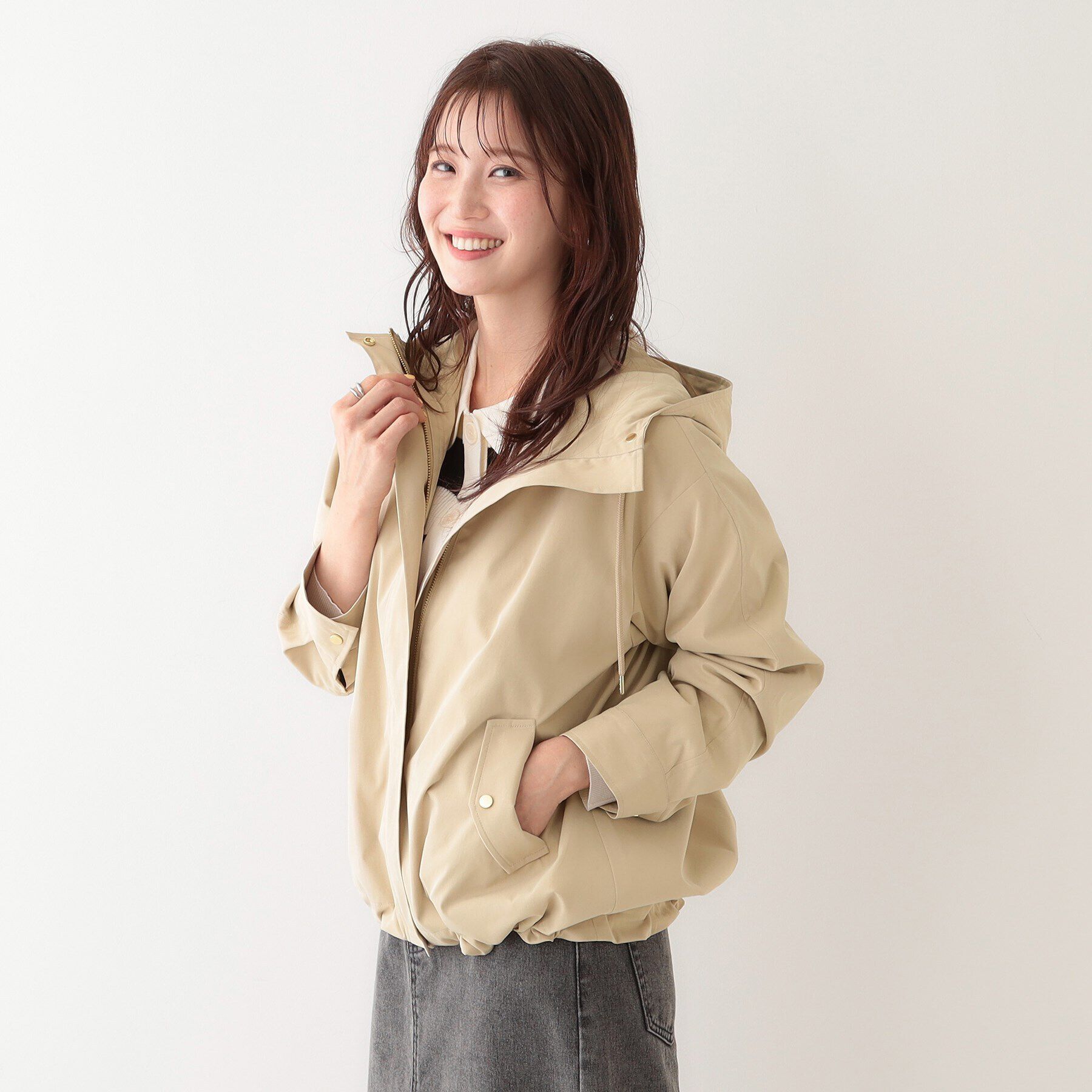 SHOO･LA･RUE「【S-LL/防花粉/撥水】かわいいもかっこいいも叶える 欲張りマウンテンパーカ」|ブルゾン・スタジャン|
