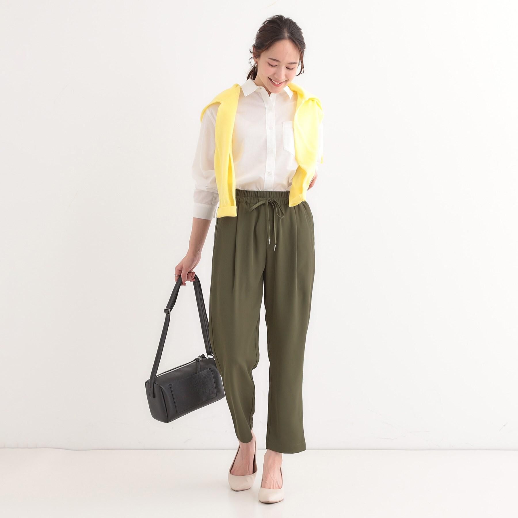 SHOO･LA･RUE「【洗える/S-LL/UV/吸水速乾】洗濯後しわになりにくいリネンブレンドシャツ」|シャツ・ブラウス|