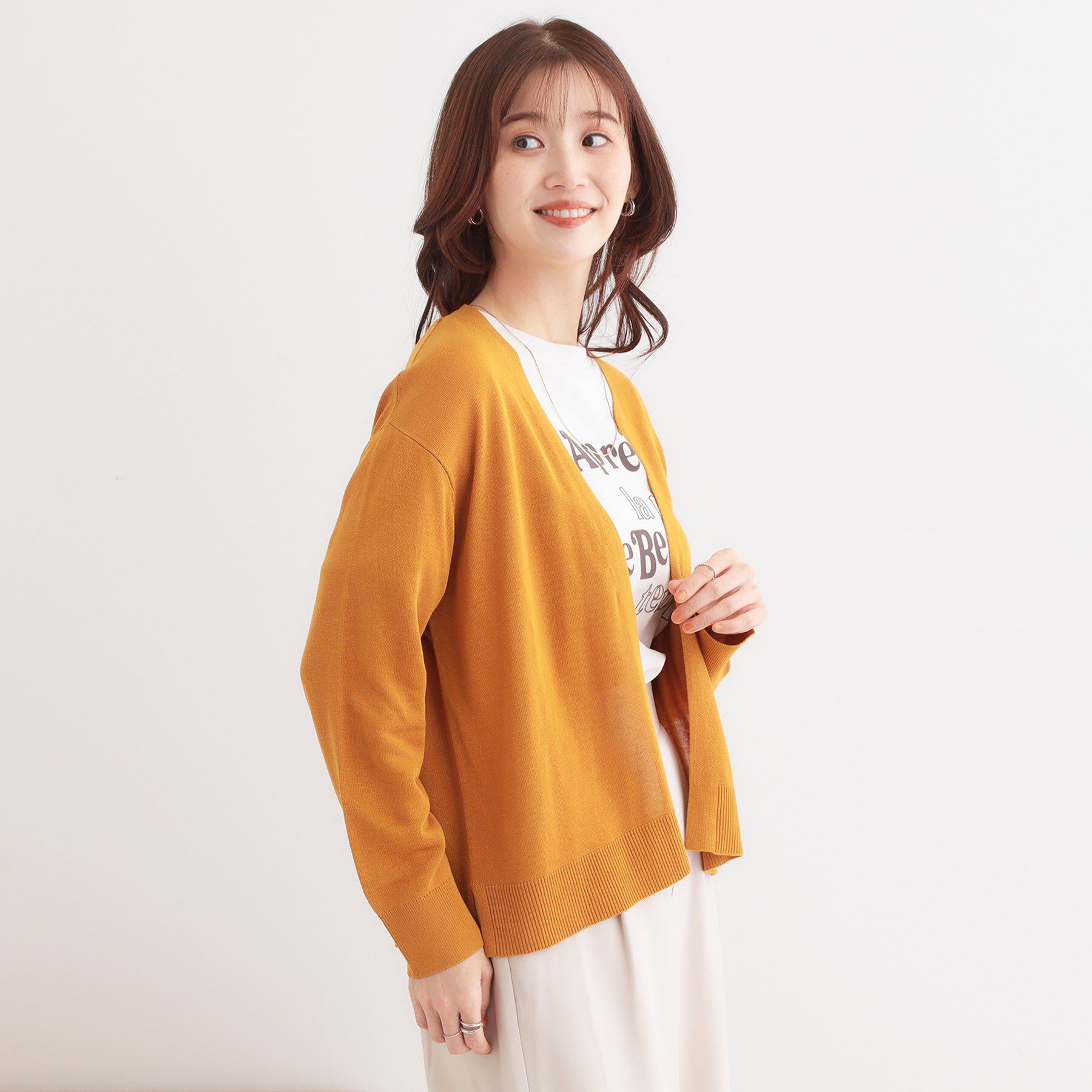 SHOO･LA･RUE「【洗える/UV】明日も着たくなる ニットカーディガン」|カーディガン|