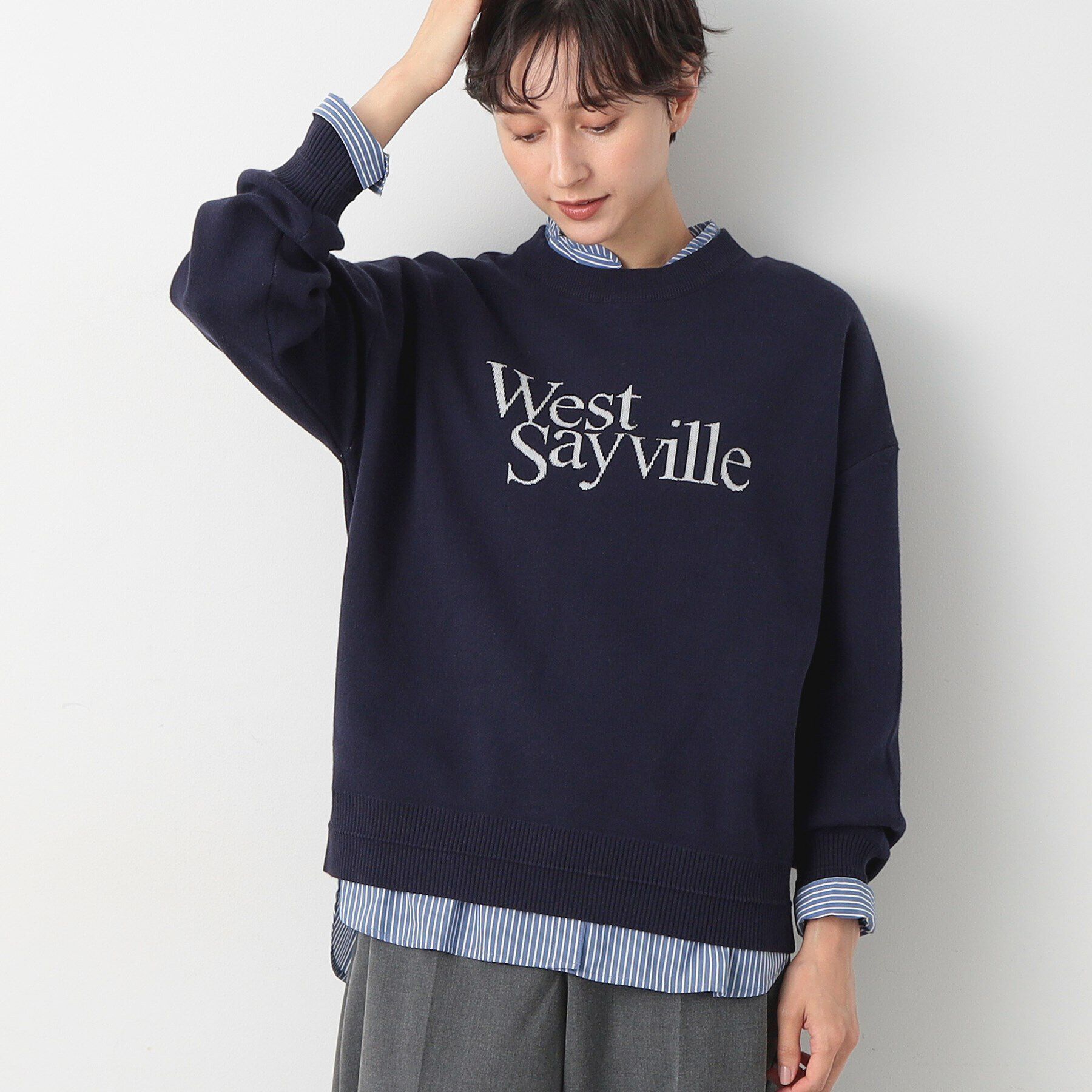 Dessin「【洗える】ロゴジャカードニット（XS～L）」|ニット・セーター|