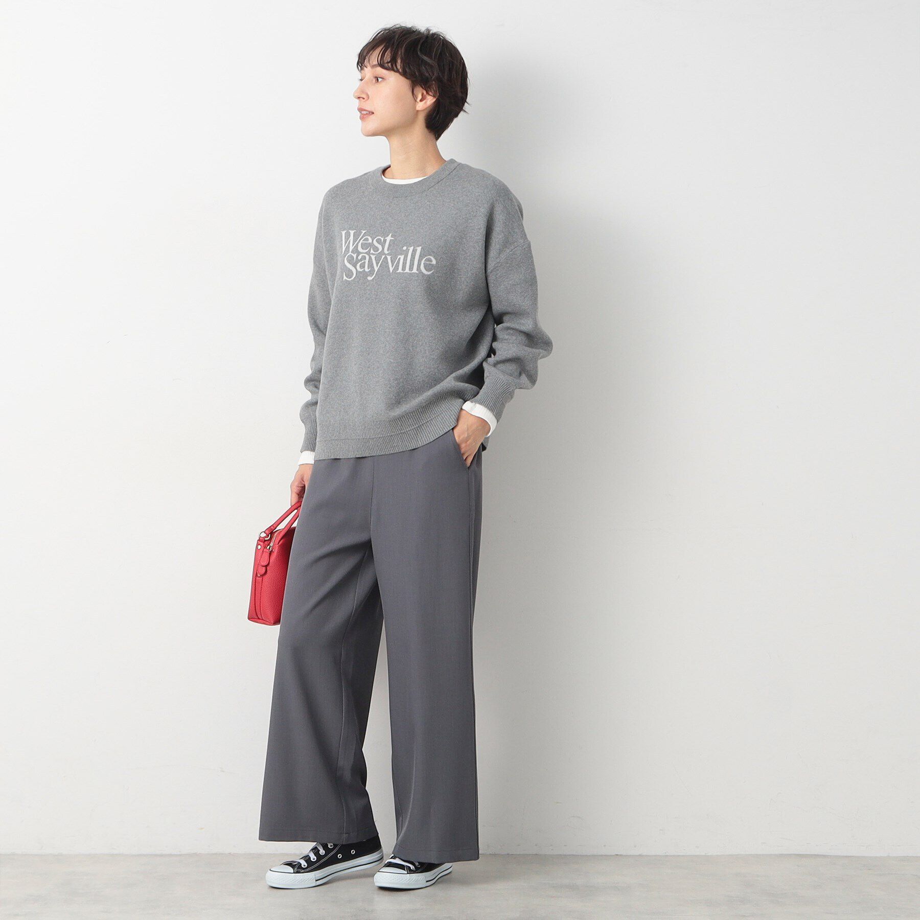 Dessin「【洗える】ロゴジャカードニット（XS～L）」|ニット・セーター|