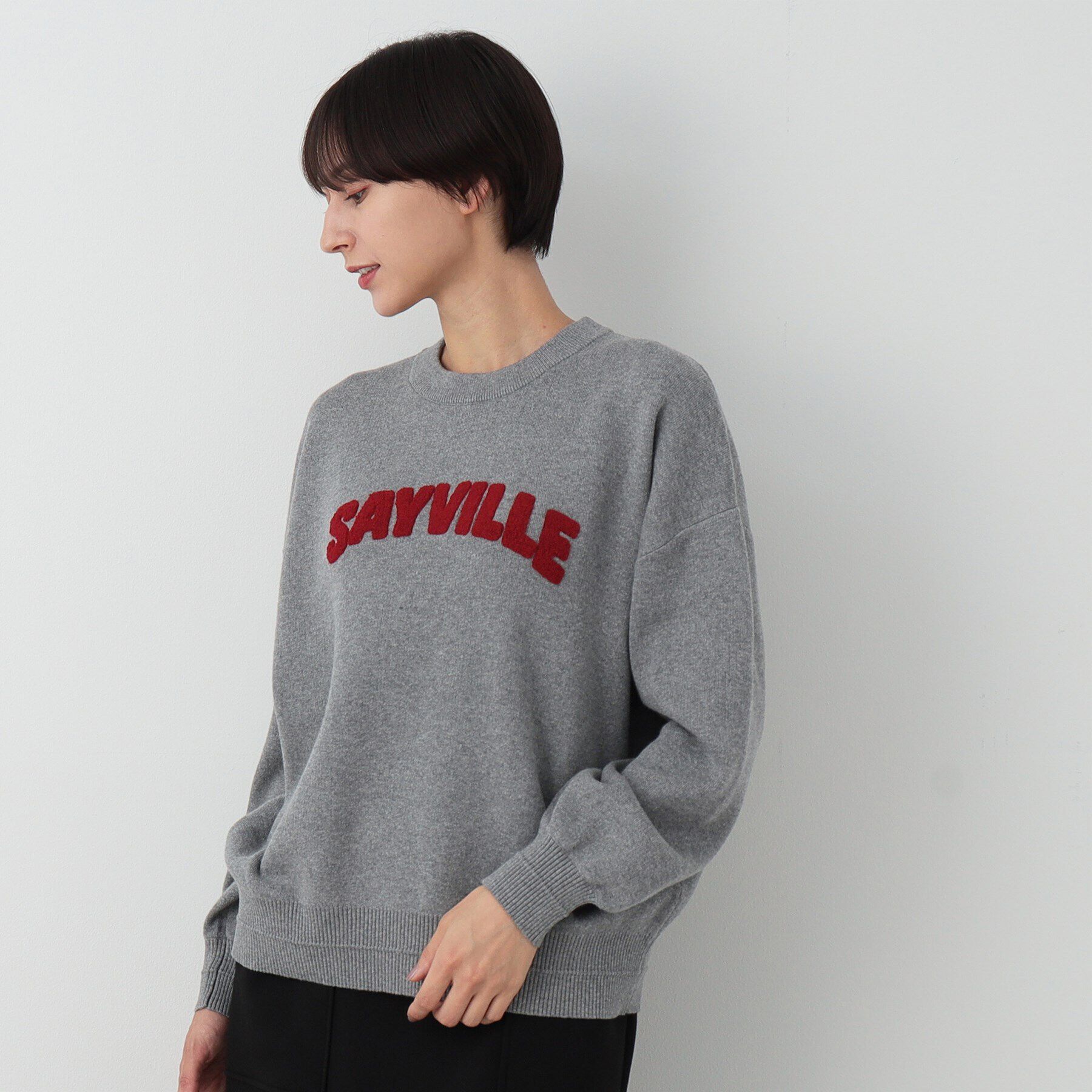 Dessin「【洗える】サガラ刺繍ロゴニット（XS～L）」|ニット・セーター|