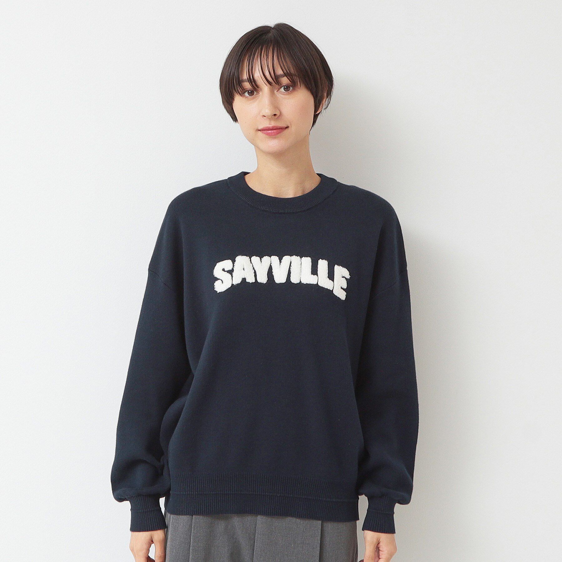 Dessin「【洗える】サガラ刺繍ロゴニット（XS～L）」|ニット・セーター|