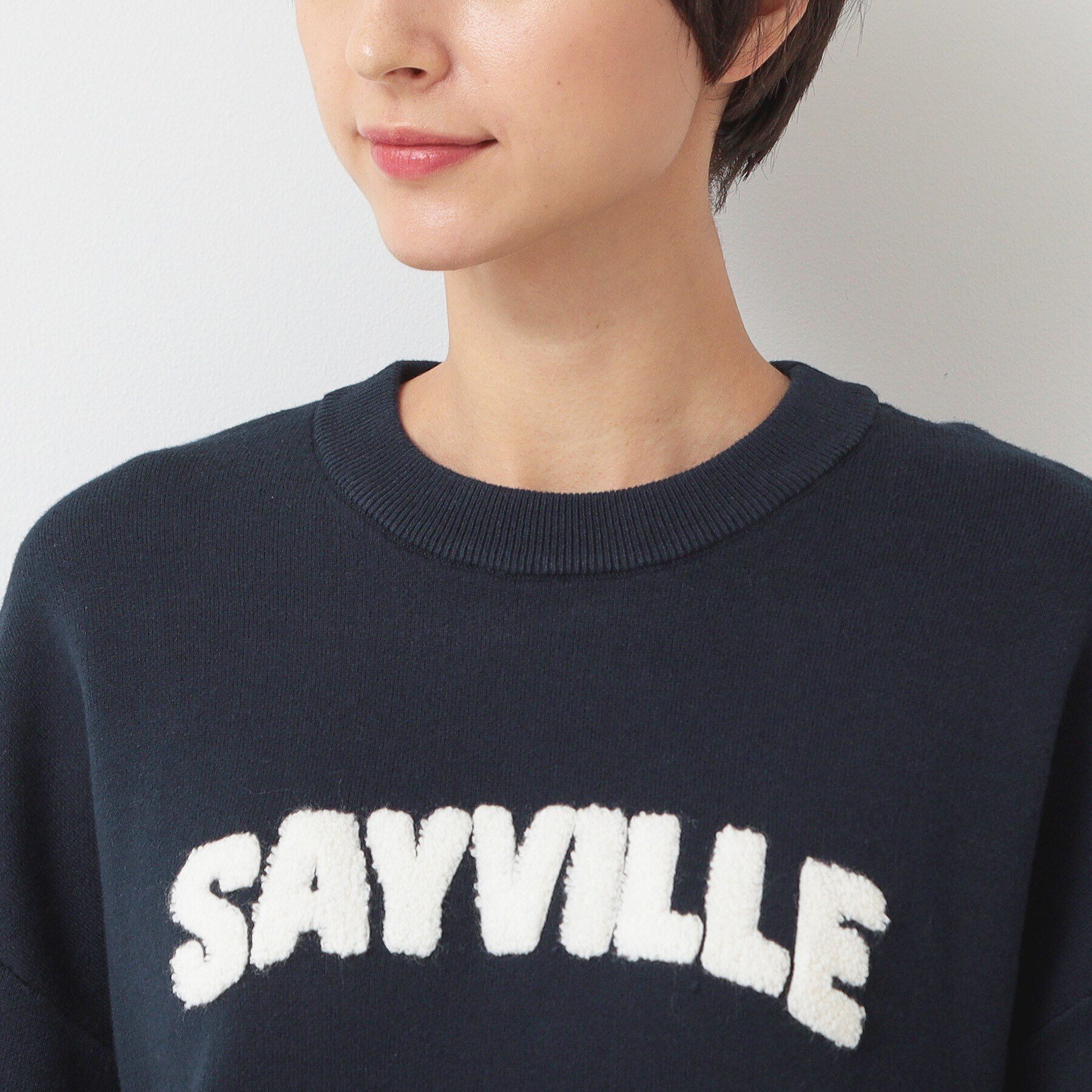 Dessin「【洗える】サガラ刺繍ロゴニット（XS～L）」|ニット・セーター|