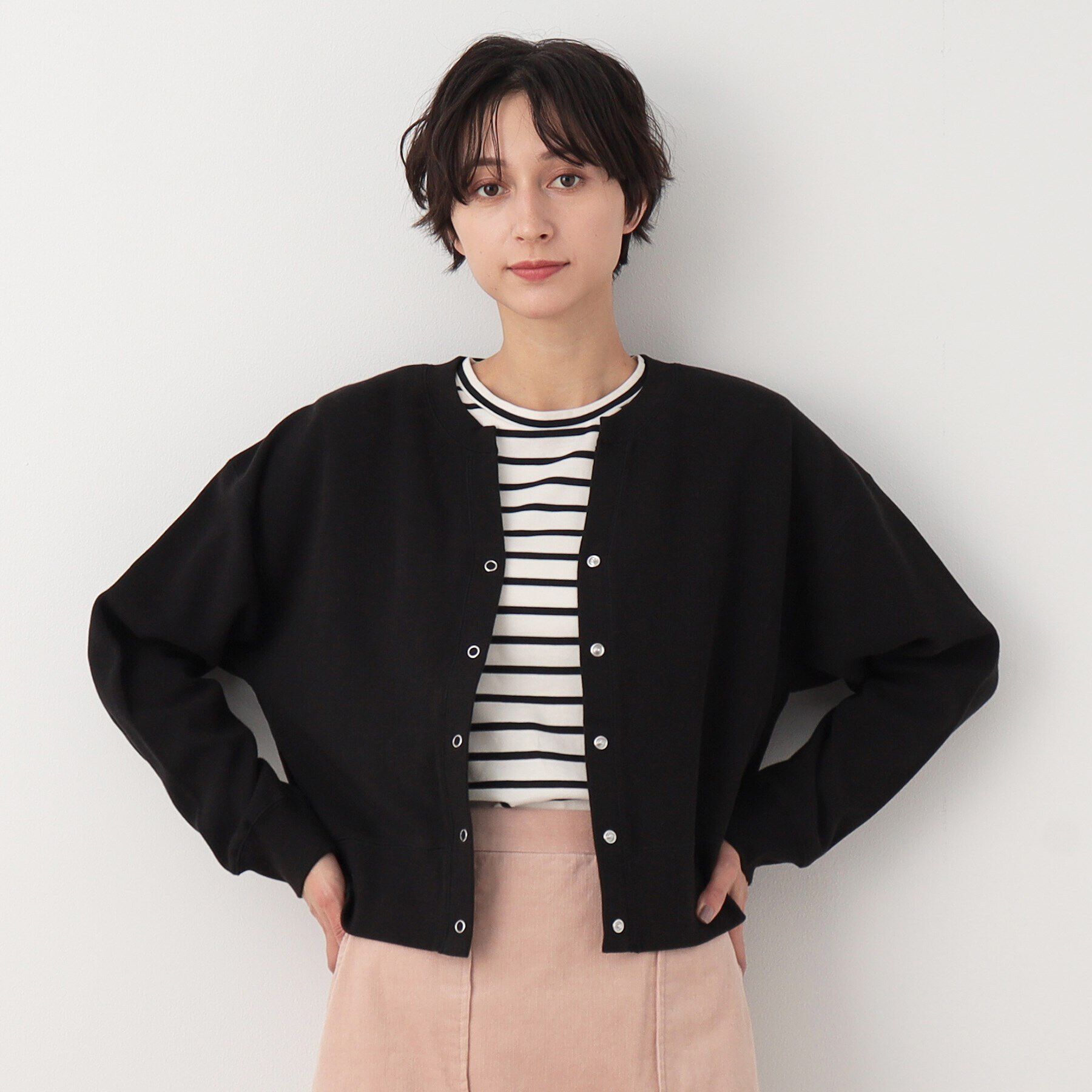 Dessin「【洗える】キーネックカットソーカーディガン」|カーディガン|