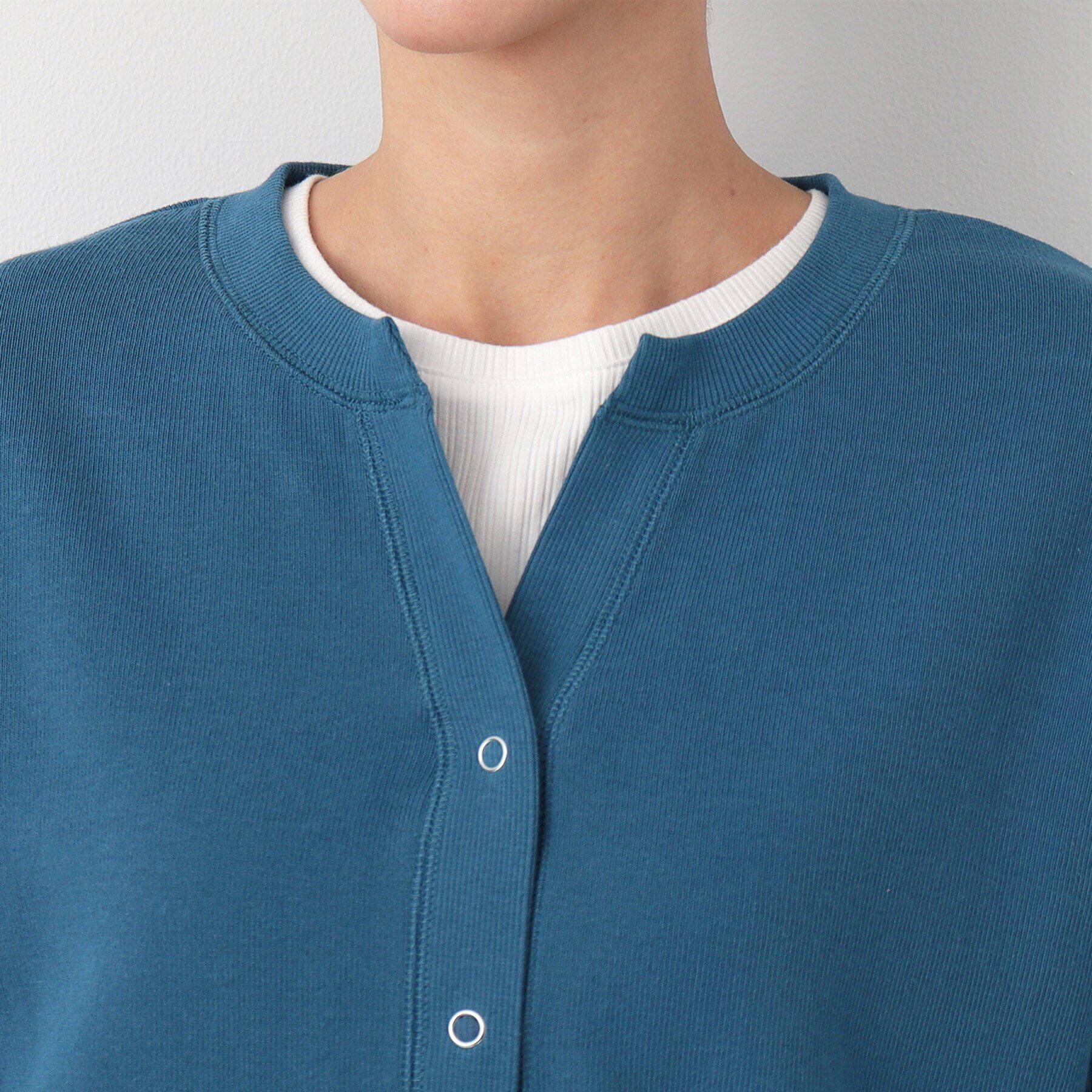 Dessin「【洗える】キーネックカットソーカーディガン」|カーディガン|