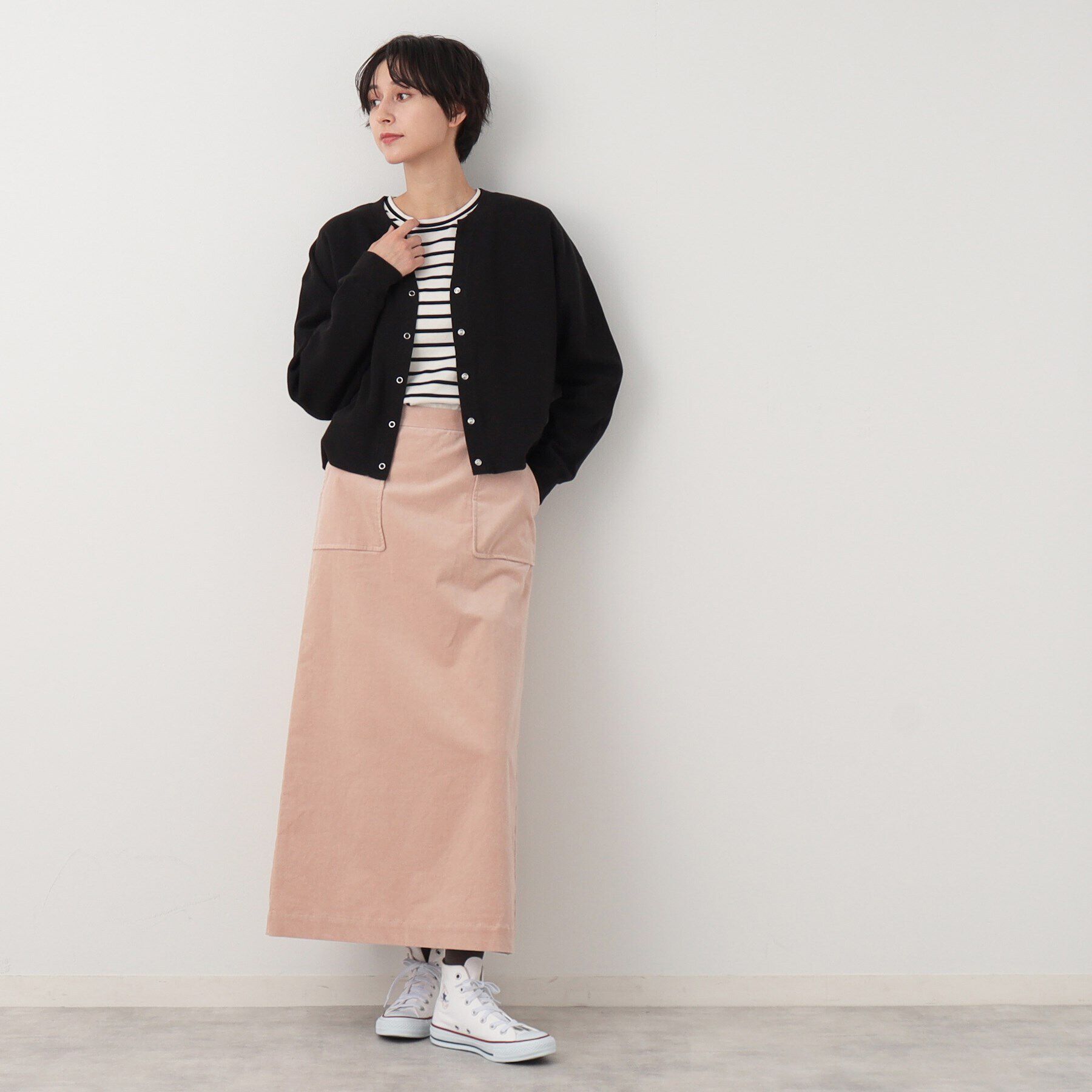 Dessin「【洗える】キーネックカットソーカーディガン」|カーディガン|