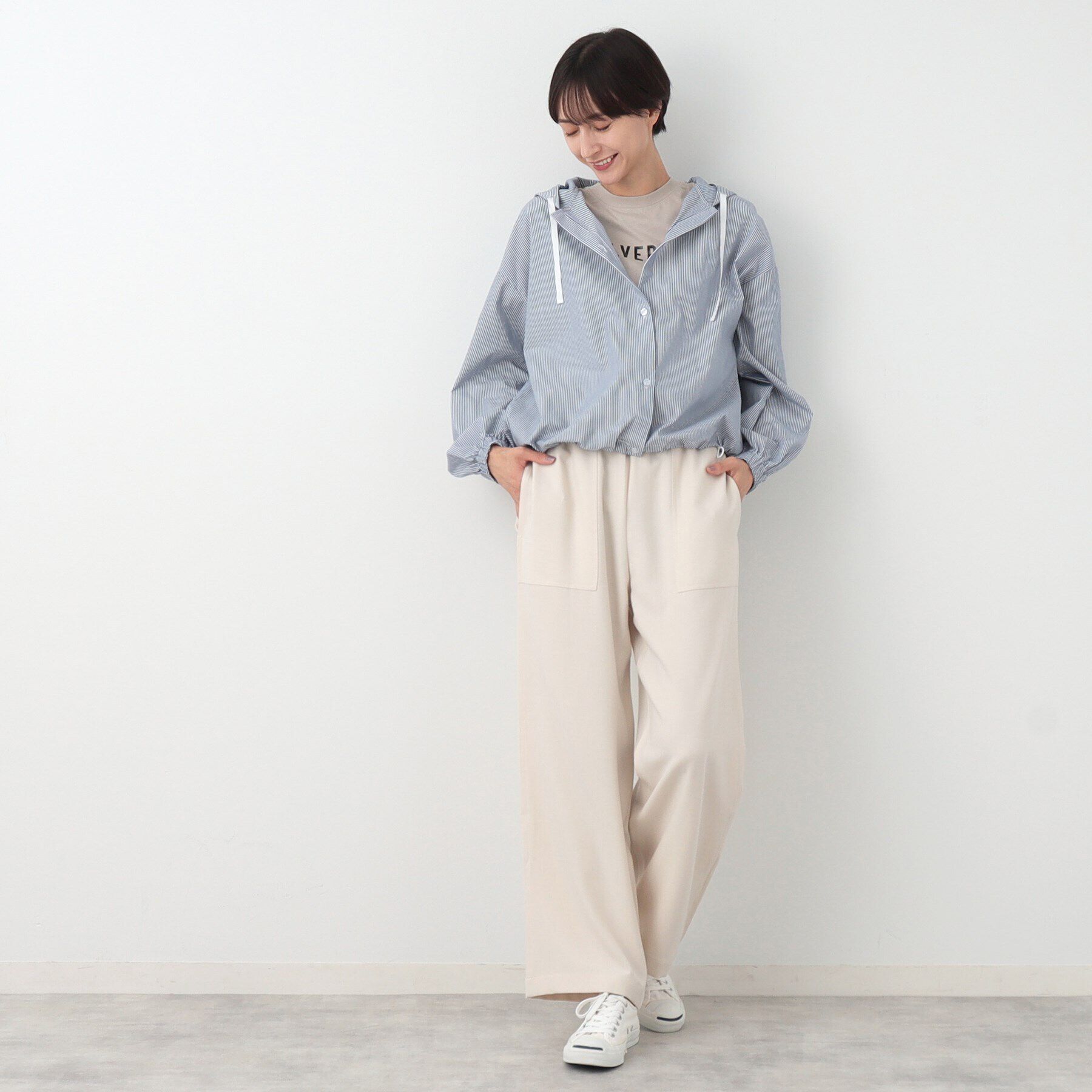 Dessin「【洗える】フーデットブラウス」|シャツ・ブラウス|