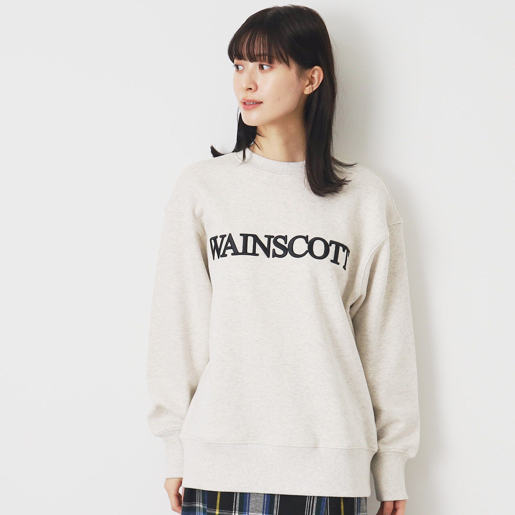 Dessin「【ユニセックス・洗える】3D刺繍スウェット」|パーカー|グレージュ(050)