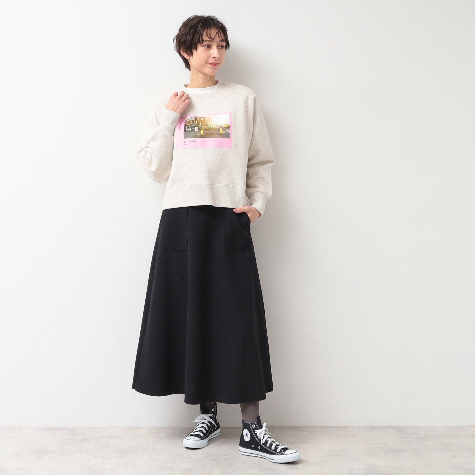 Dessin「【洗える】フォントプリントスウェット」|パーカー|