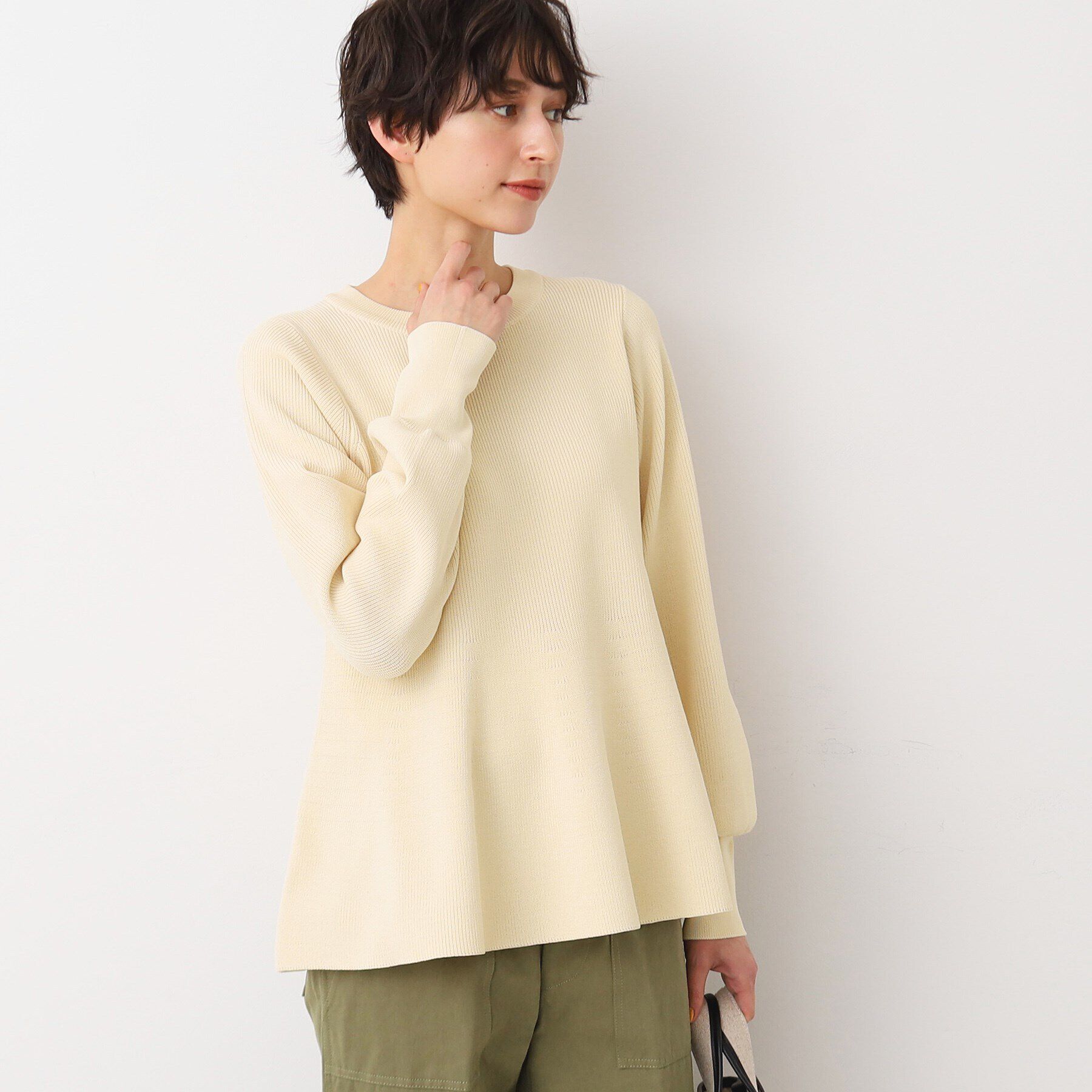 Dessin「【洗える】ペプラムニット」|ニット・セーター|