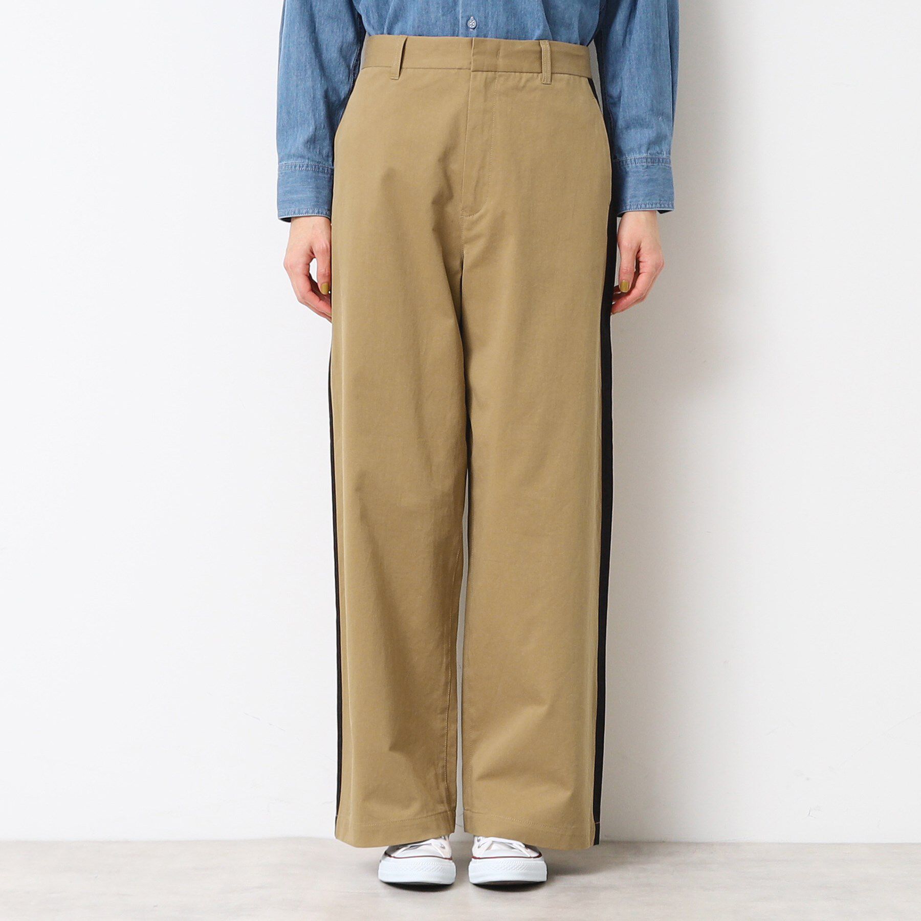 Dessin「【洗える】サイドライン入りワイドパンツ（S～L）」|その他|