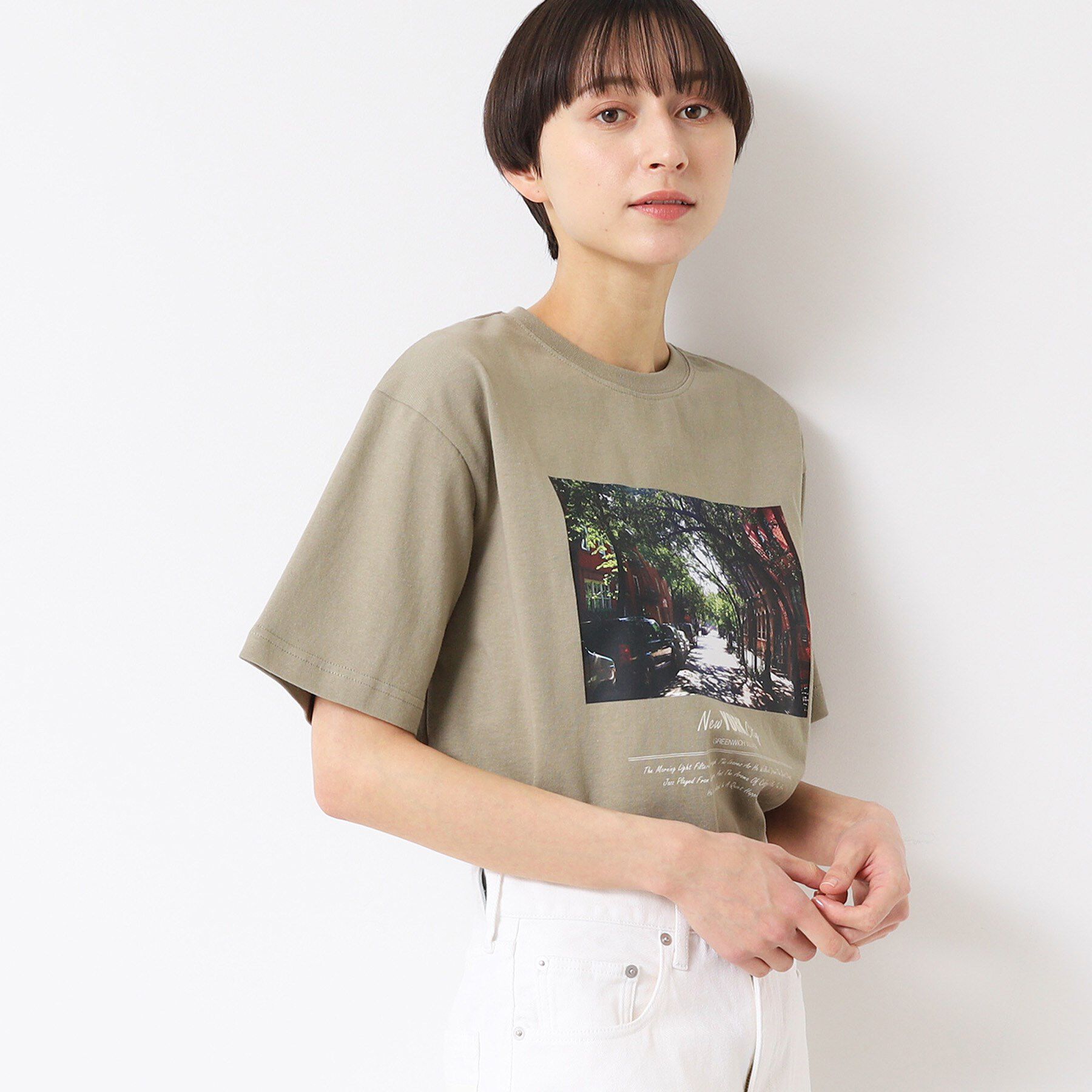 Dessin「【ユニセックス】フォトTシャツ」|Tシャツ・カットソー|カーキ(027)