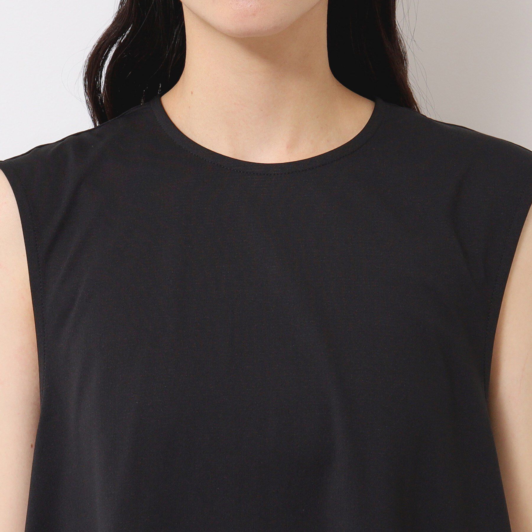 Dessin「【UV・洗える】後ろジップノースリーブワンピース」|ワンピース|