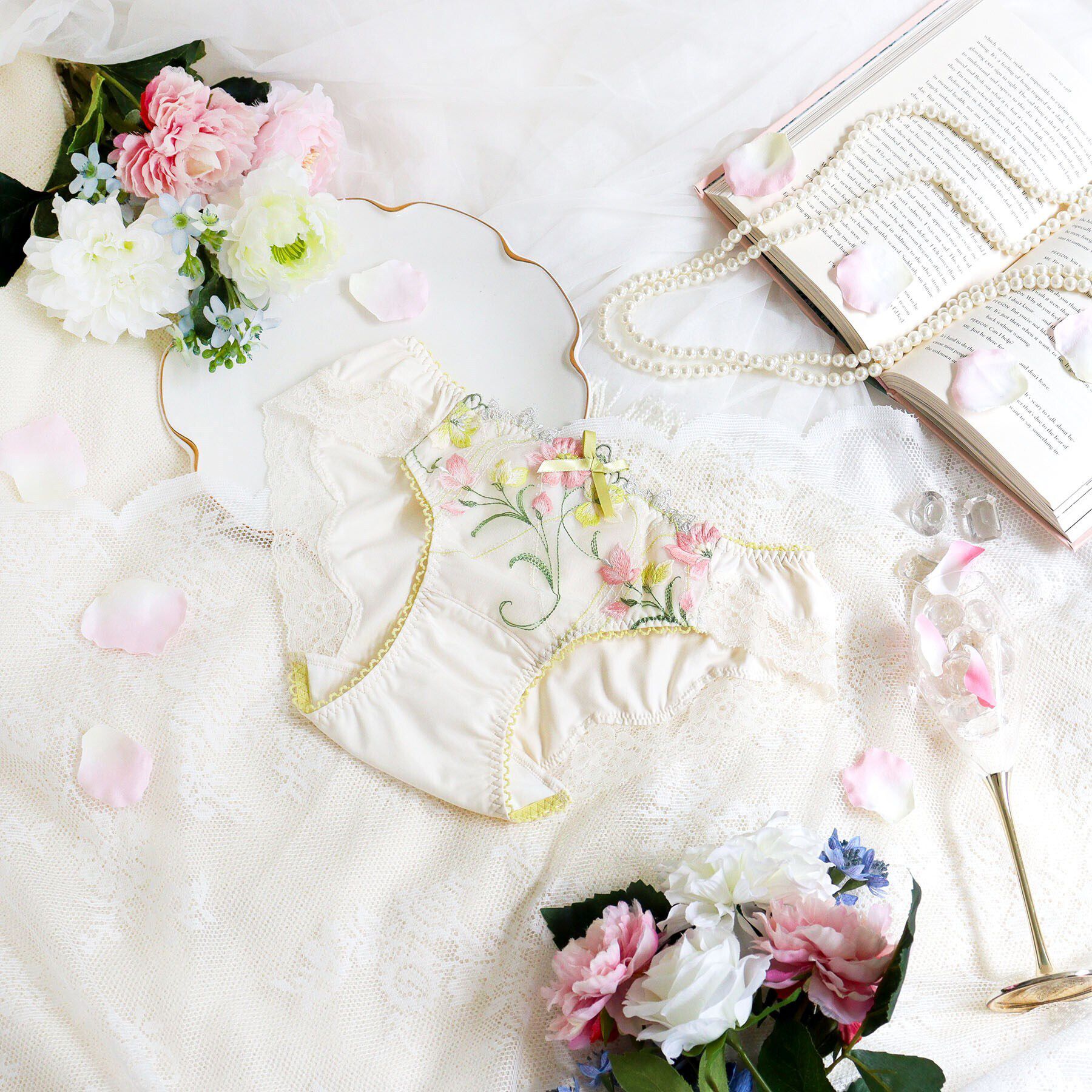 Risa Magli「テリン サニタリーショーツ」|インナー|イエロー(032)