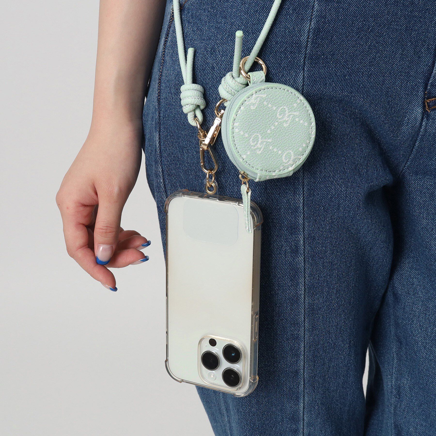 Grandedge「ポーチ付きスマホショルダー」|ストラップ|