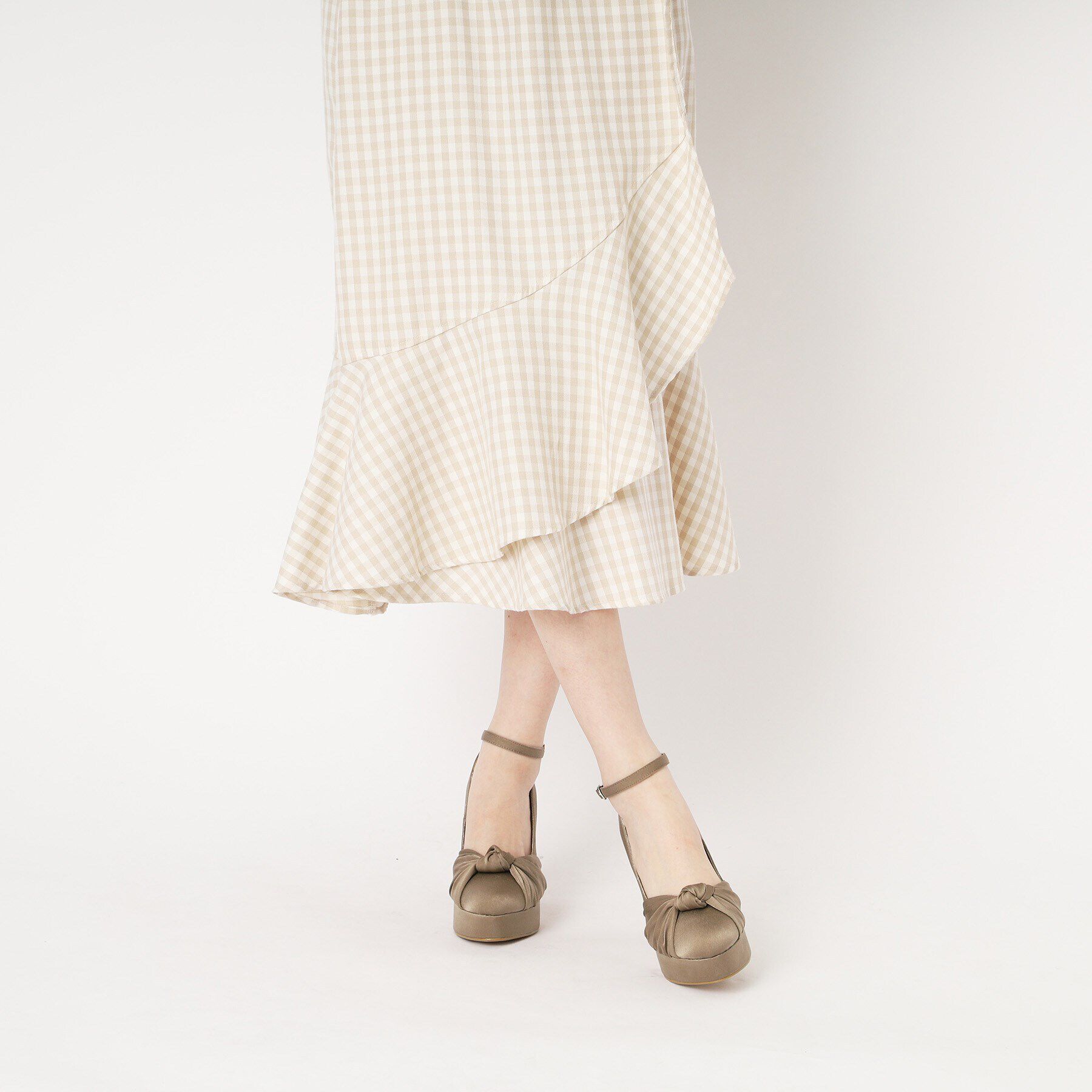 ESPERANZA「結びリボンネックベルトハイヒールパンプス 結婚式二次会 パーティー 24SS」|パンプス|