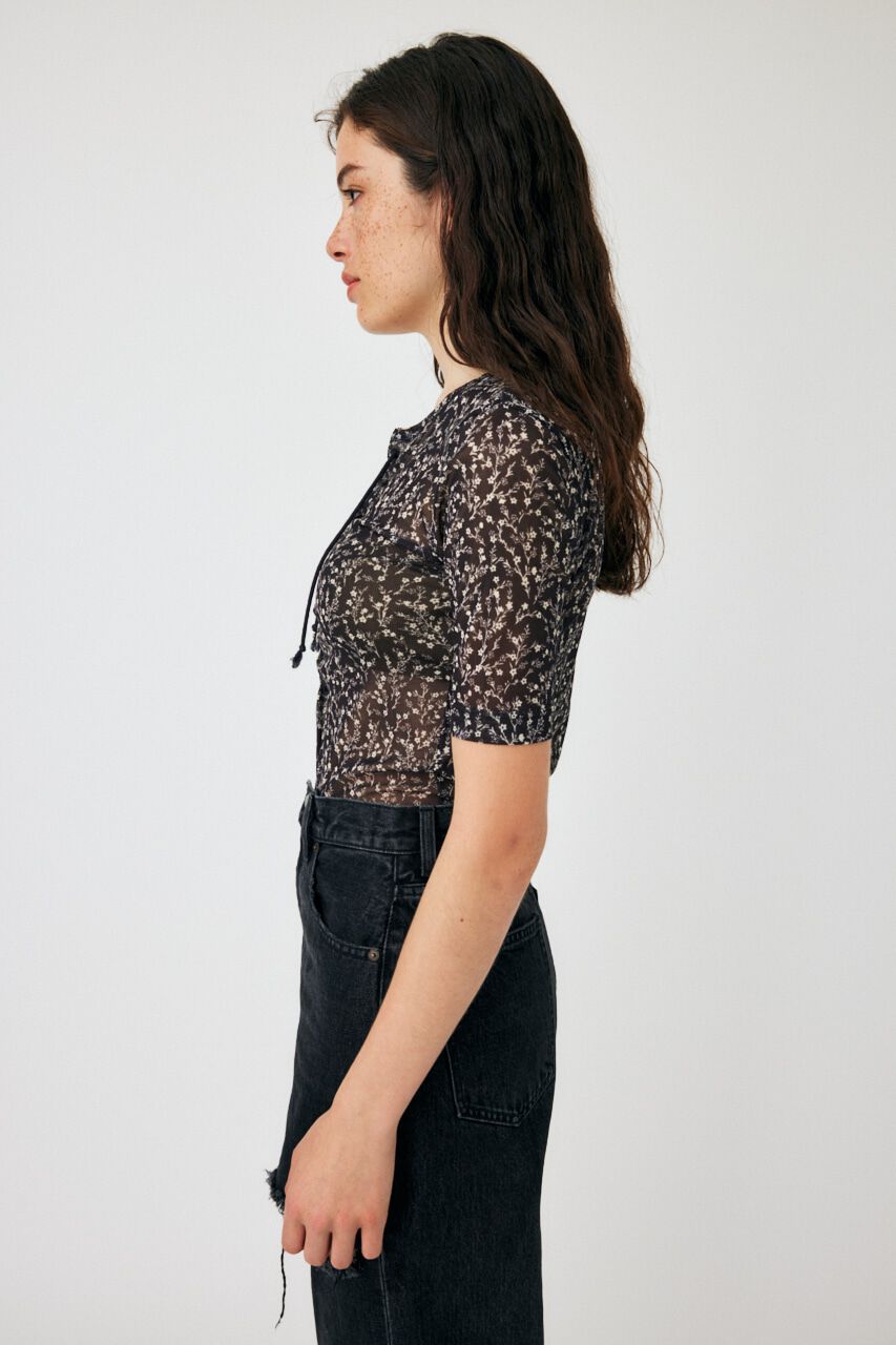 MOUSSY「ASYMMETRIC COLOR LACE UP トップス」|Tシャツ・カットソー|