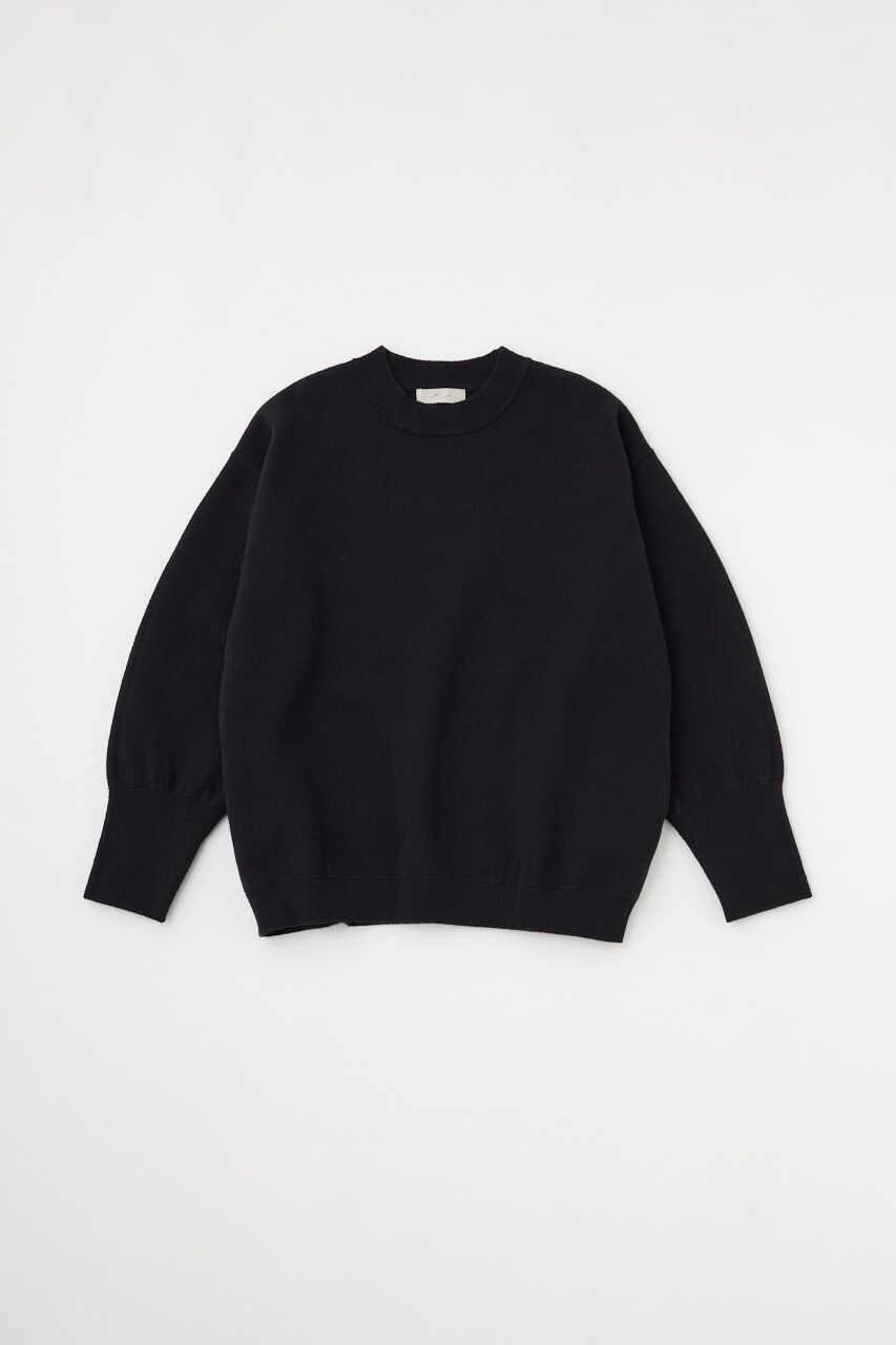 MOUSSY「ダブルニットトップ」|ニット・セーター|BLK