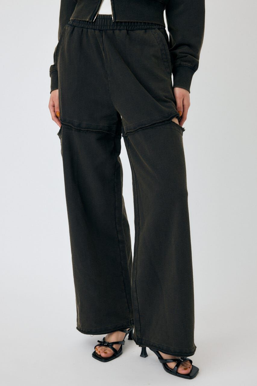 MOUSSY「CUT OUT スウェットパンツ」|その他|BLK