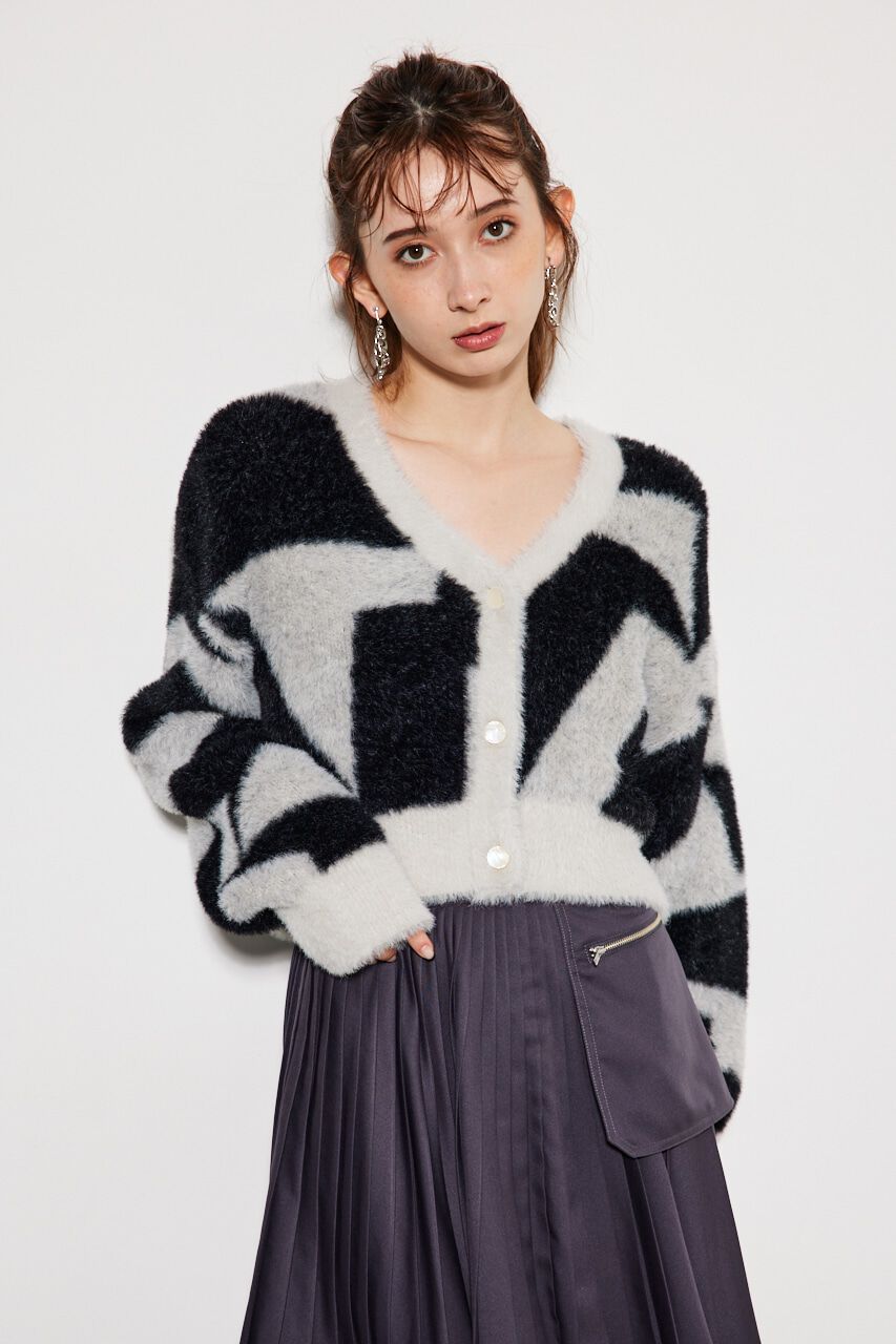 rienda「2WAYジオメトリックKnit CD TOP」|ニット・セーター|