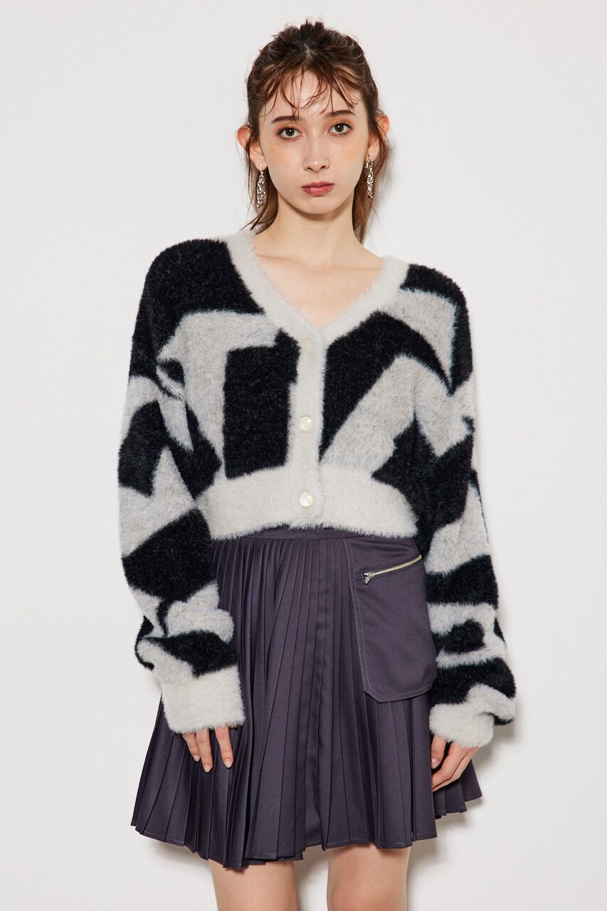 rienda「2WAYジオメトリックKnit CD TOP」|ニット・セーター|