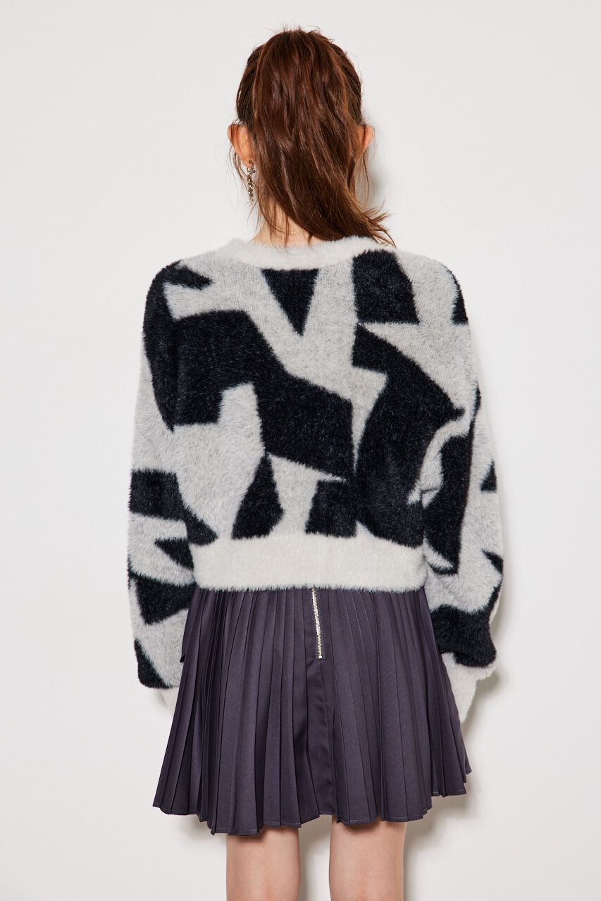 rienda「2WAYジオメトリックKnit CD TOP」|ニット・セーター|