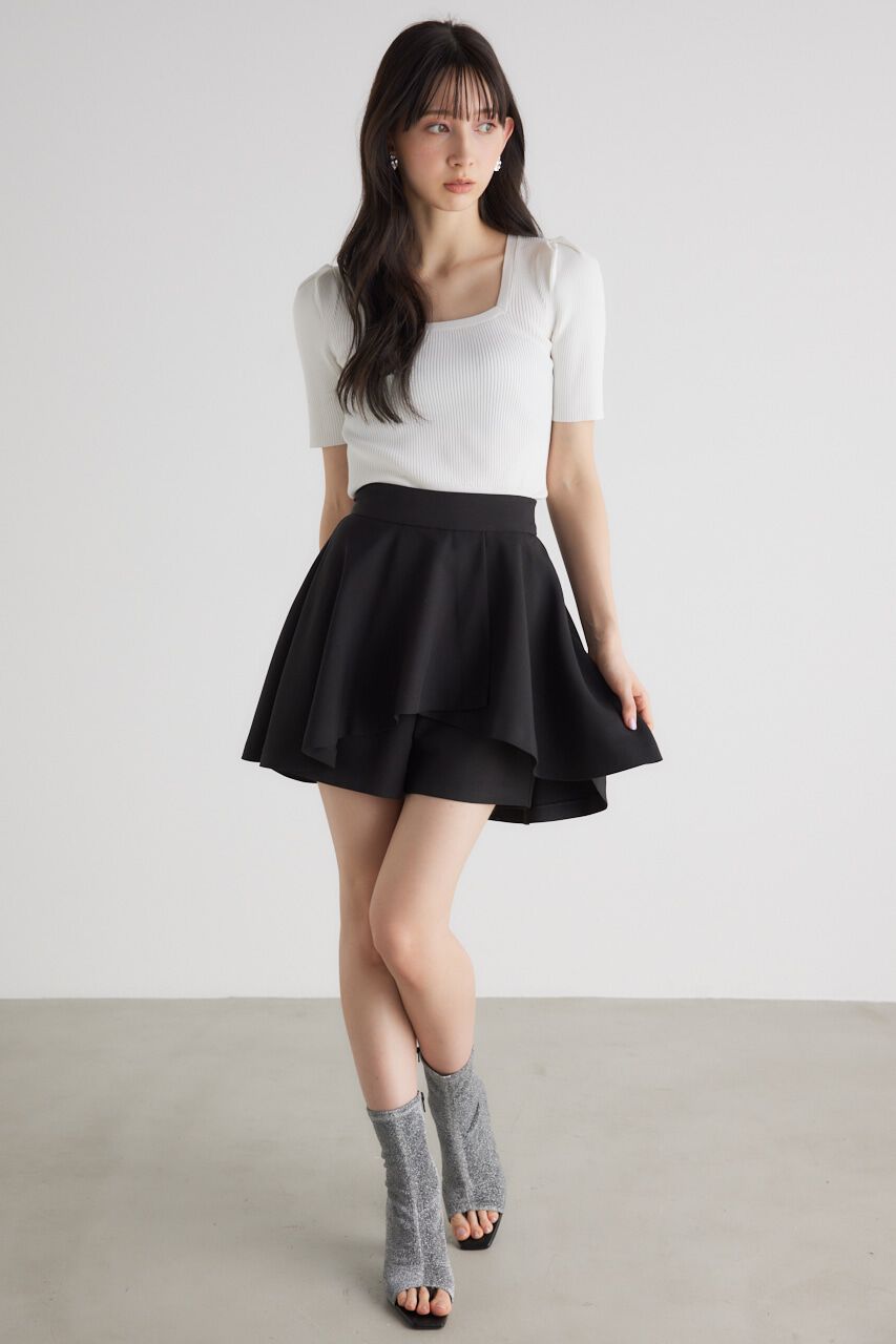 rienda「スクエアNCウォッシャブルKnit TOP」|ニット・セーター|